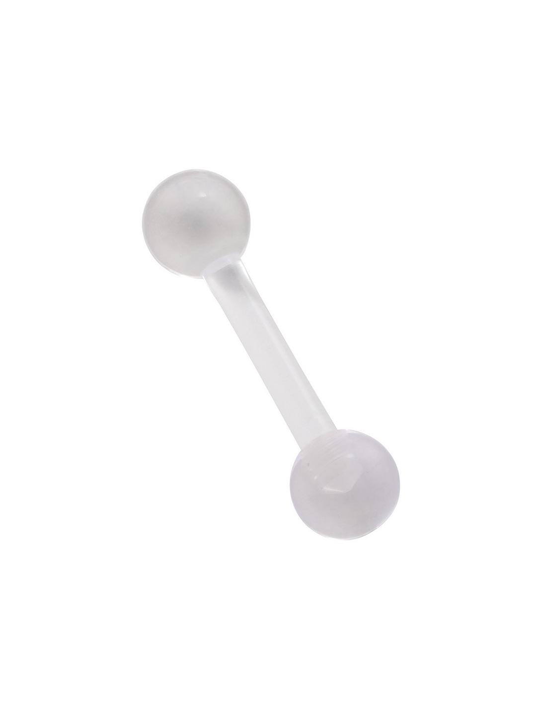 8G Clear Acrylic Barbell, CLEAR, hi-res