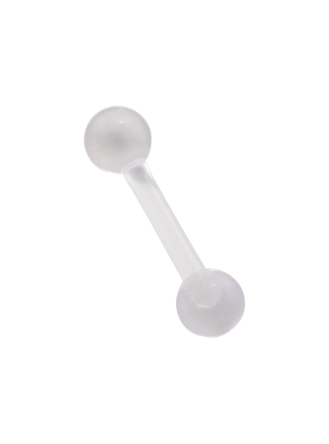 8G Clear Acrylic Barbell, CLEAR, hi-res