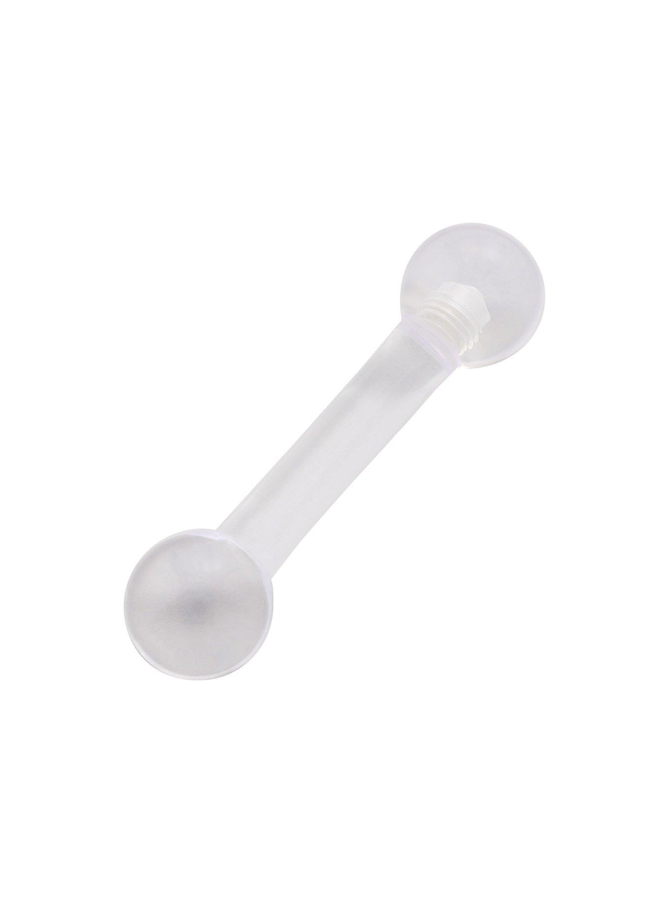 6G Clear Acrylic Barbell Hot Topic