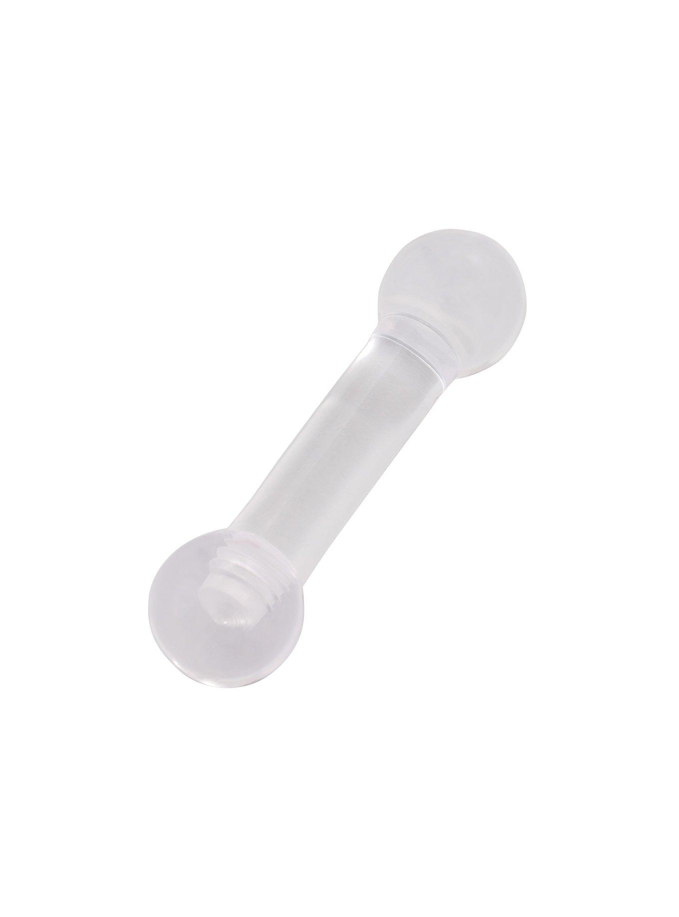 4G Clear Acrylic Barbell, CLEAR, hi-res