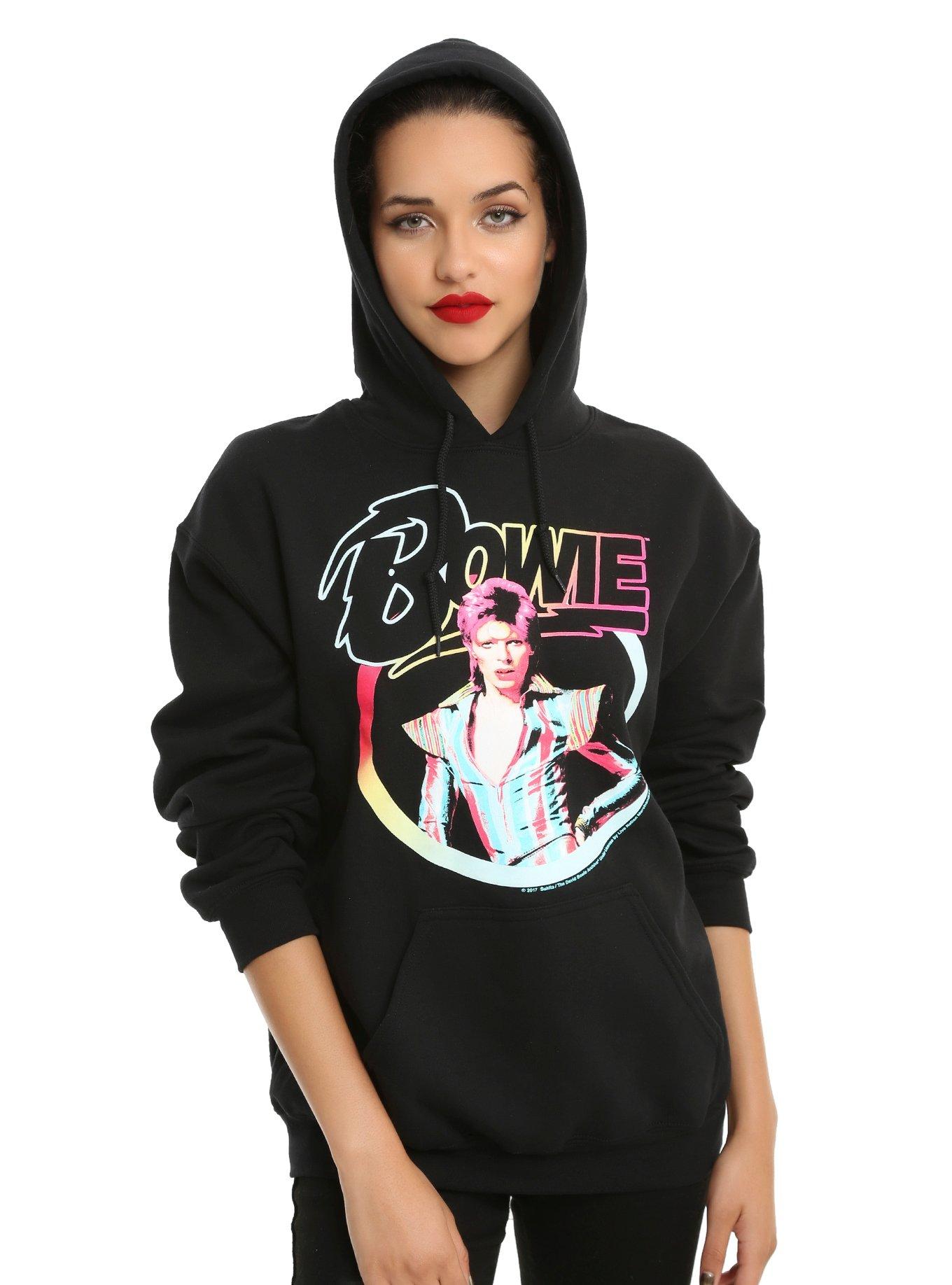 David Bowie Ziggy Stardust Girls Hoodie, BLACK, hi-res