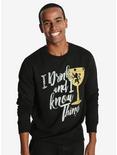 Game Of Thrones I Drink And I Know Things Sweatshirt - BoxLunch Exclusive, CHARCOAL, hi-res