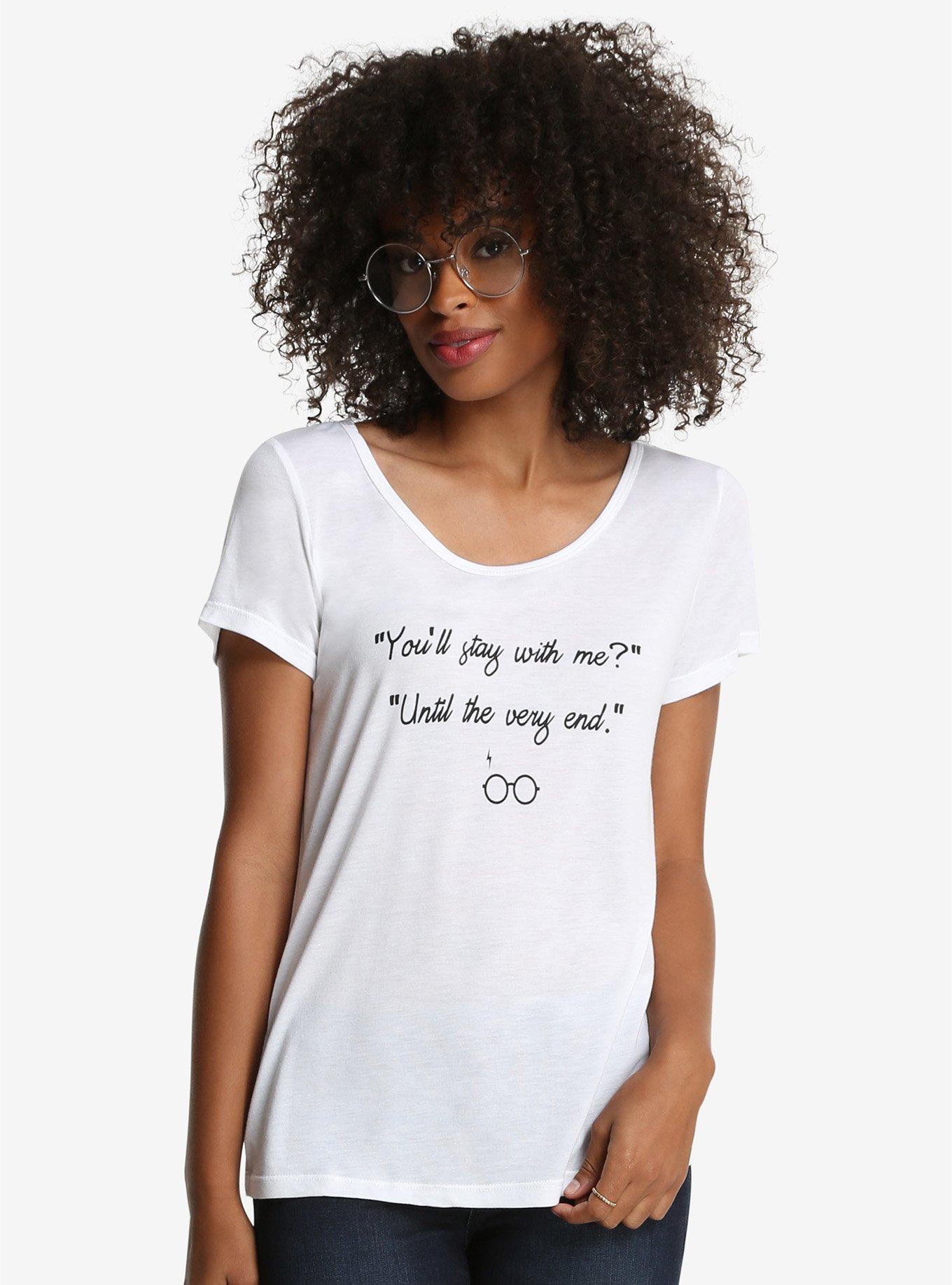 Harry Potter Until The End Womens Tee, WHITE, hi-res