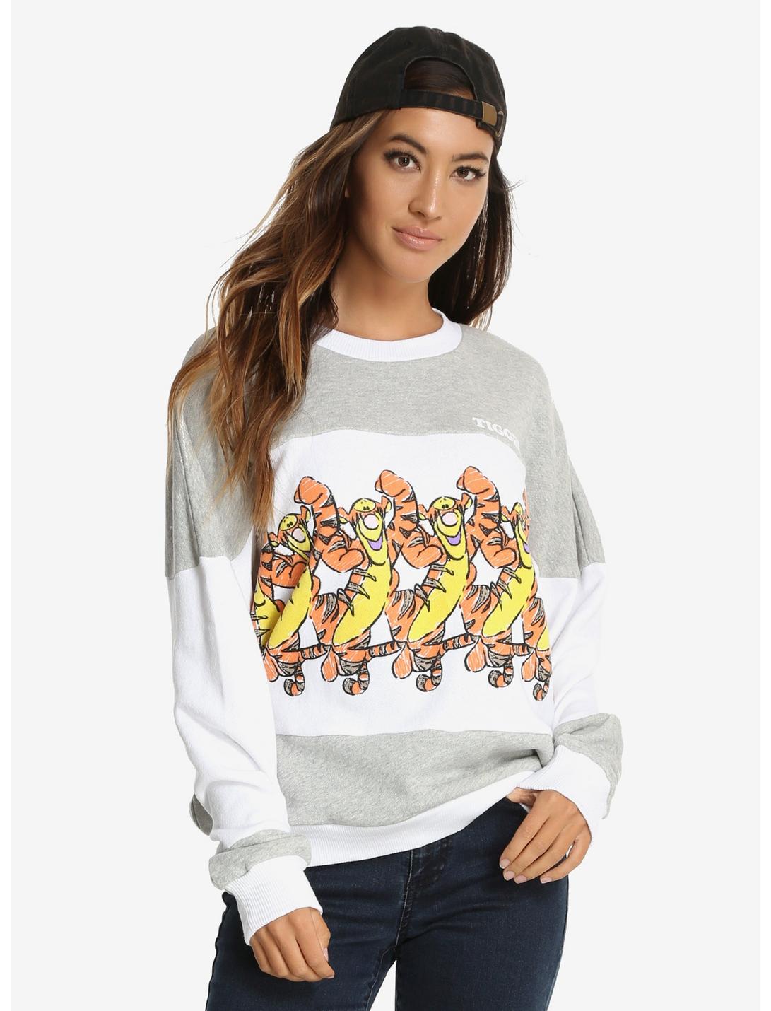 Disney Winnie The Pooh Tigger Tri-Panel Womens Sweatshirt, MULTI, hi-res