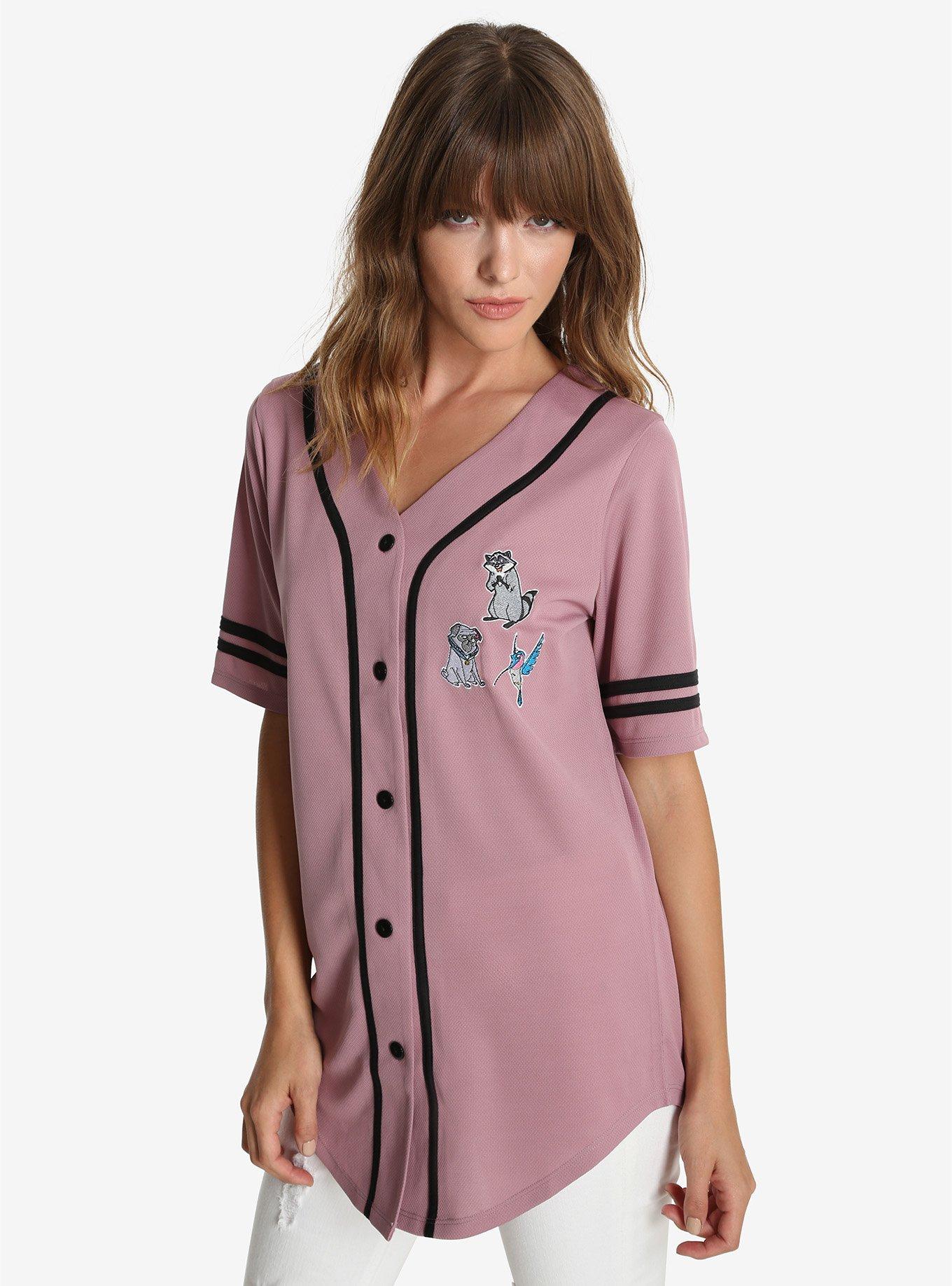 Disney Pocahontas Womens Baseball Jersey, PINK, hi-res