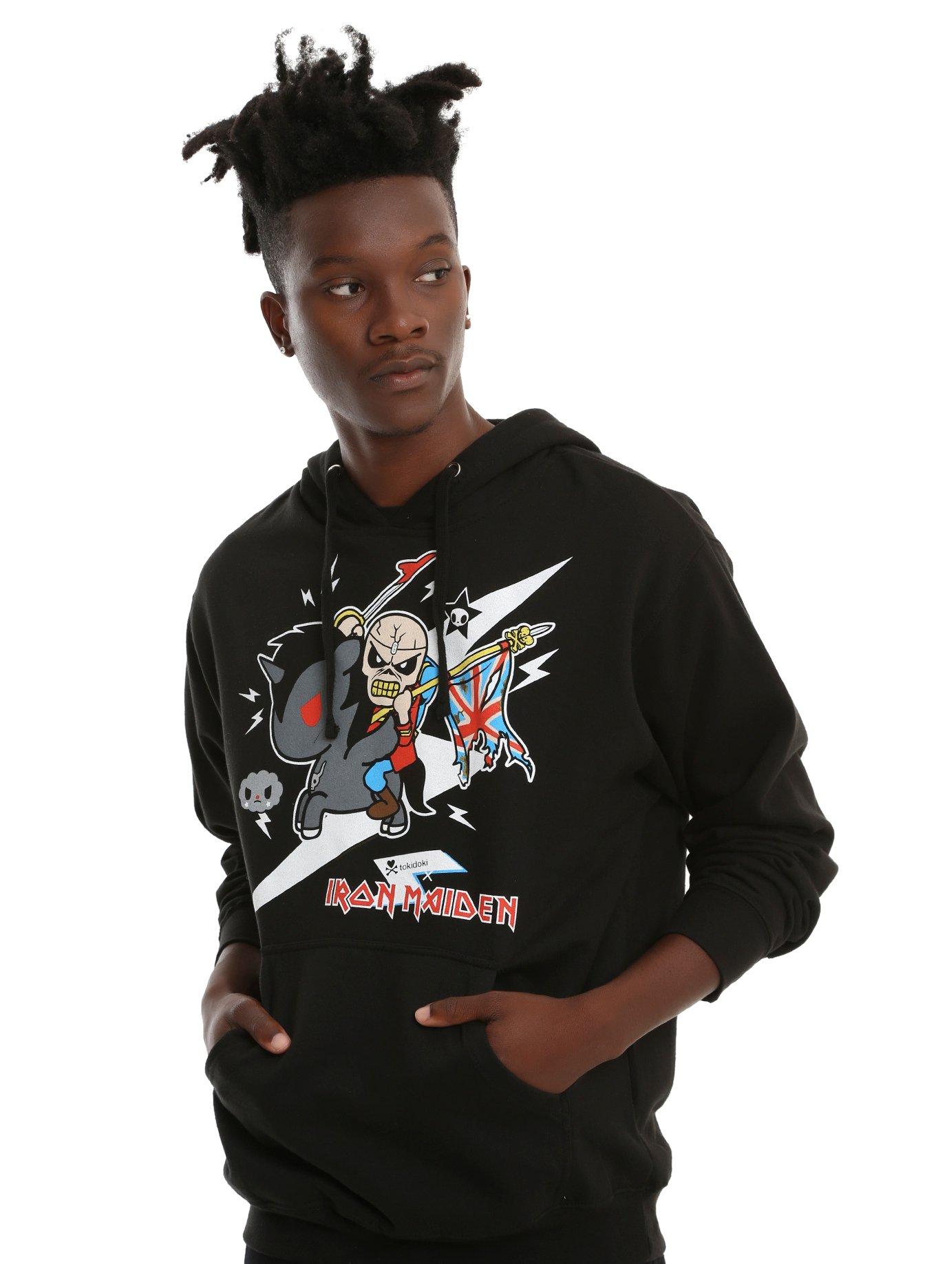 Tokidoki X Iron Maiden Hoodie Hot Topic Exclusive, BLACK, hi-res