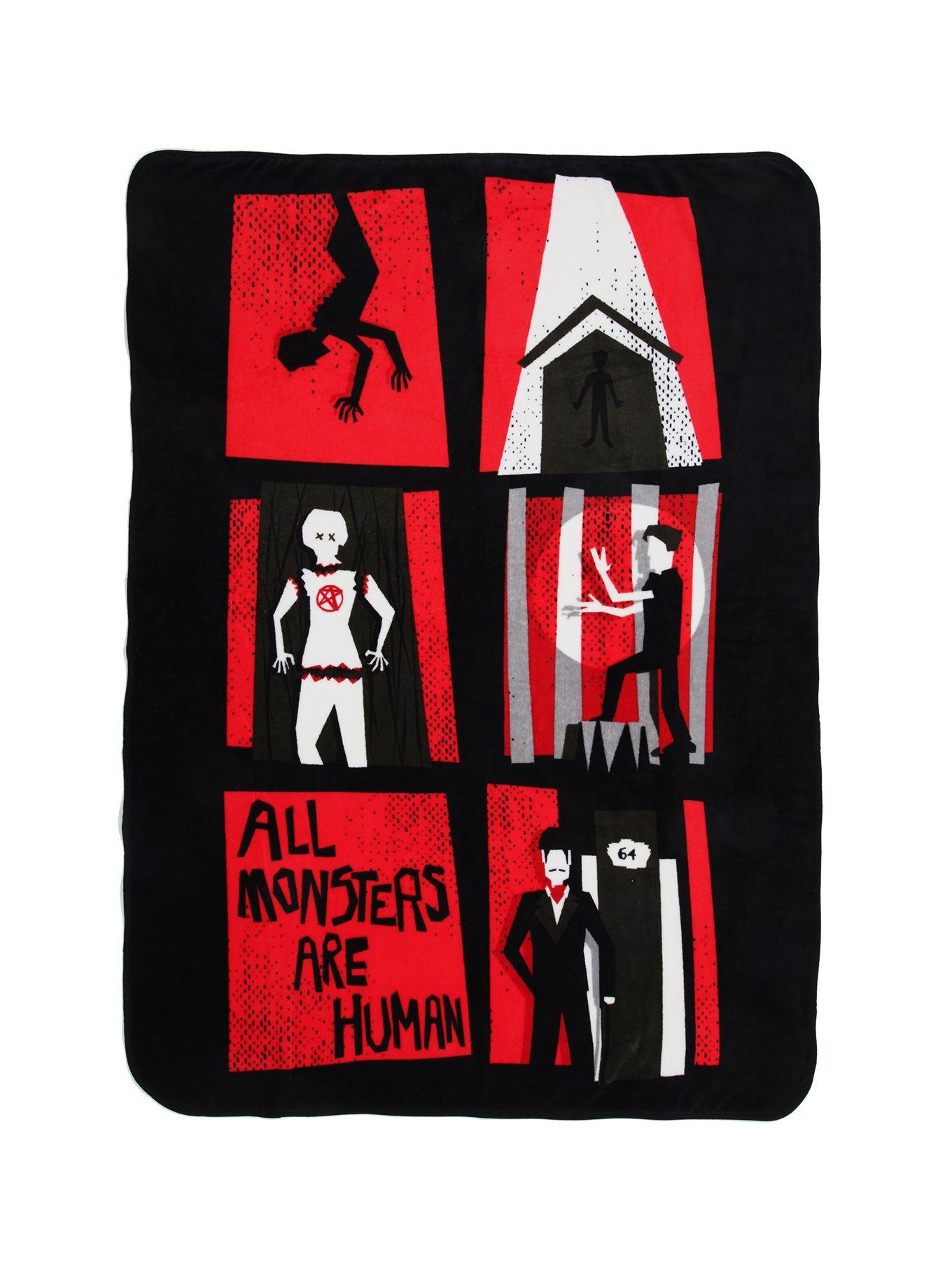 American Horror Story Plush HD Gift Throw Blanket 45 X 60 New with Tags 