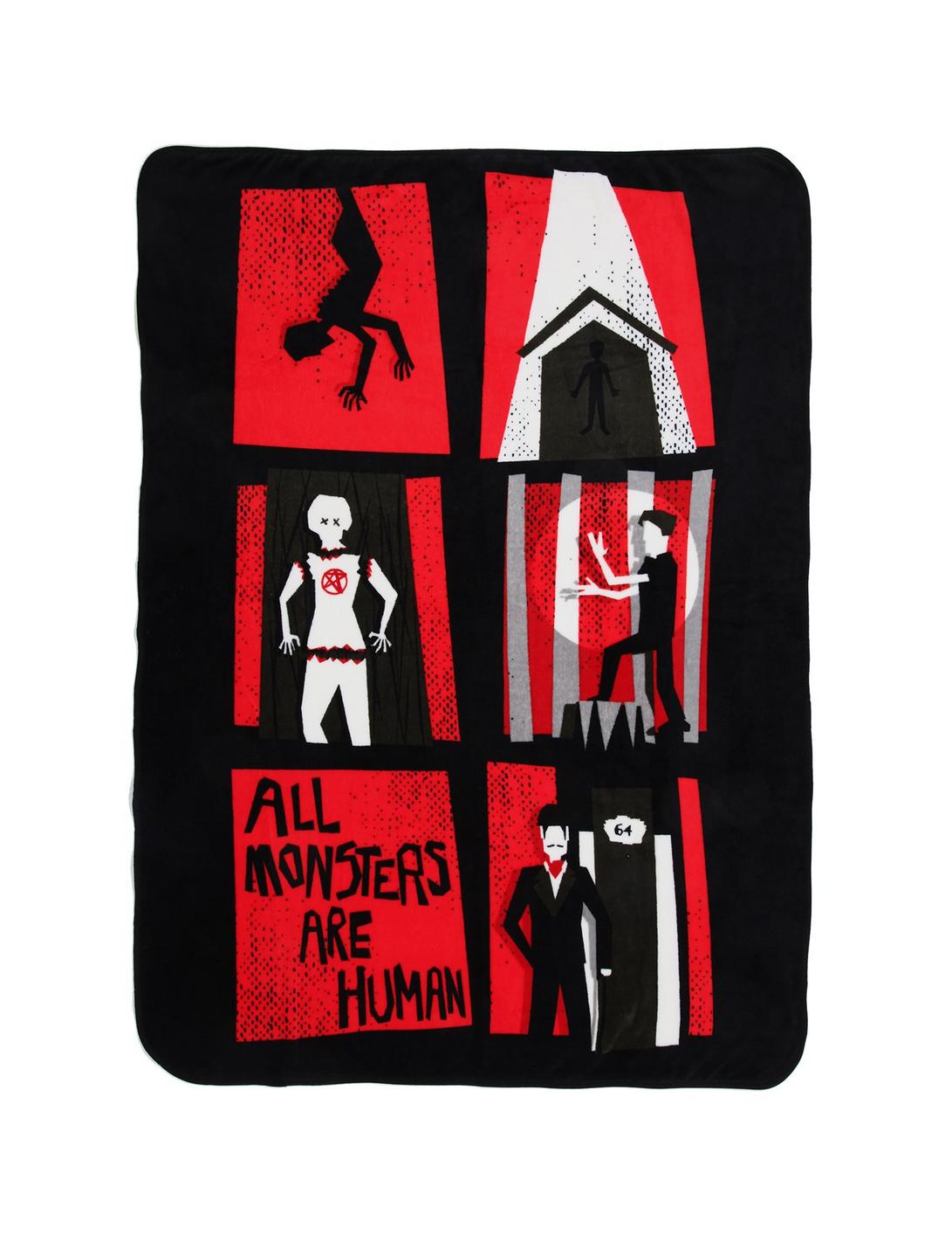 American Horror Story All Monsters Are Human Throw Blanket, , hi-res