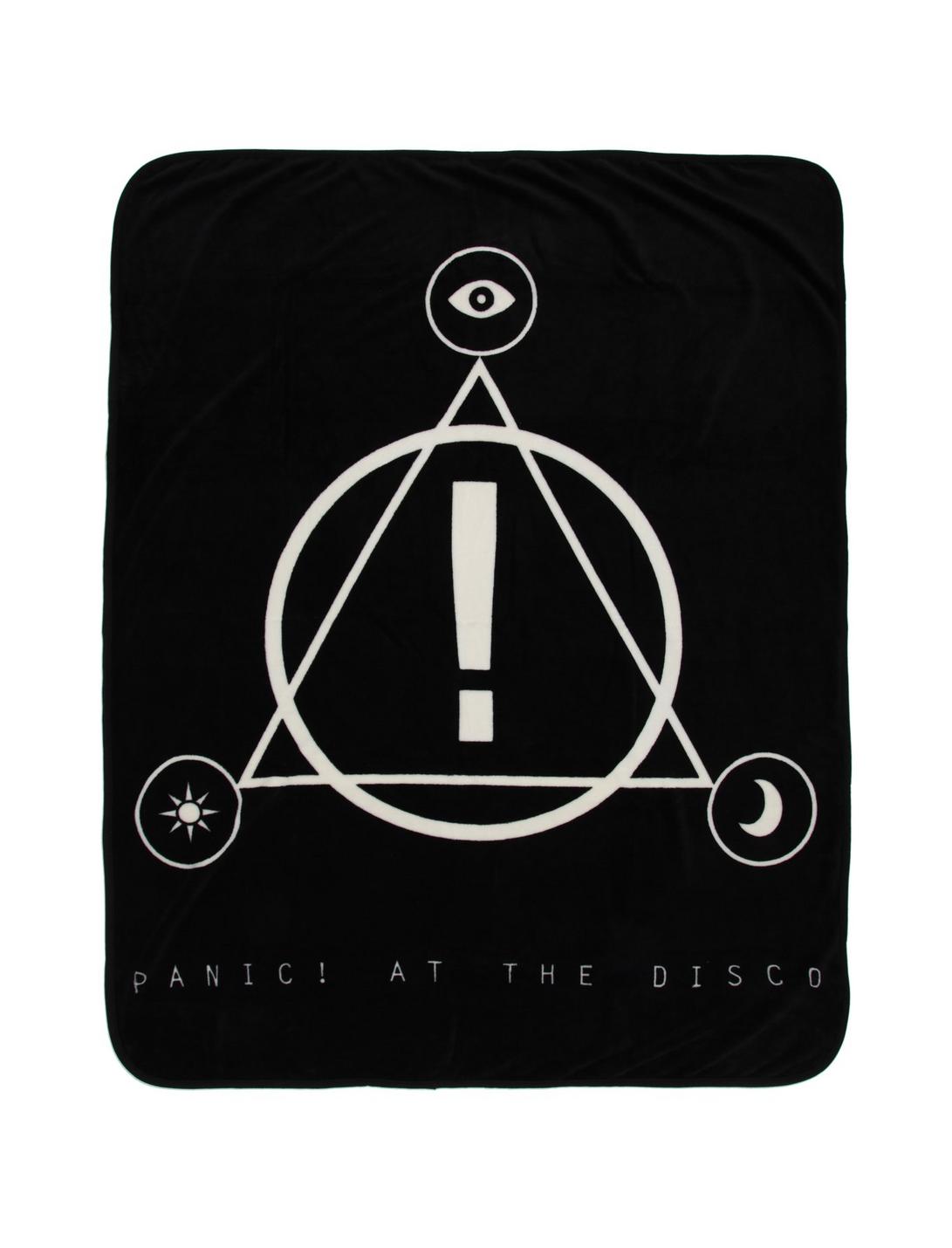 Panic! At The Disco Logo Plush Throw Blanket, , hi-res