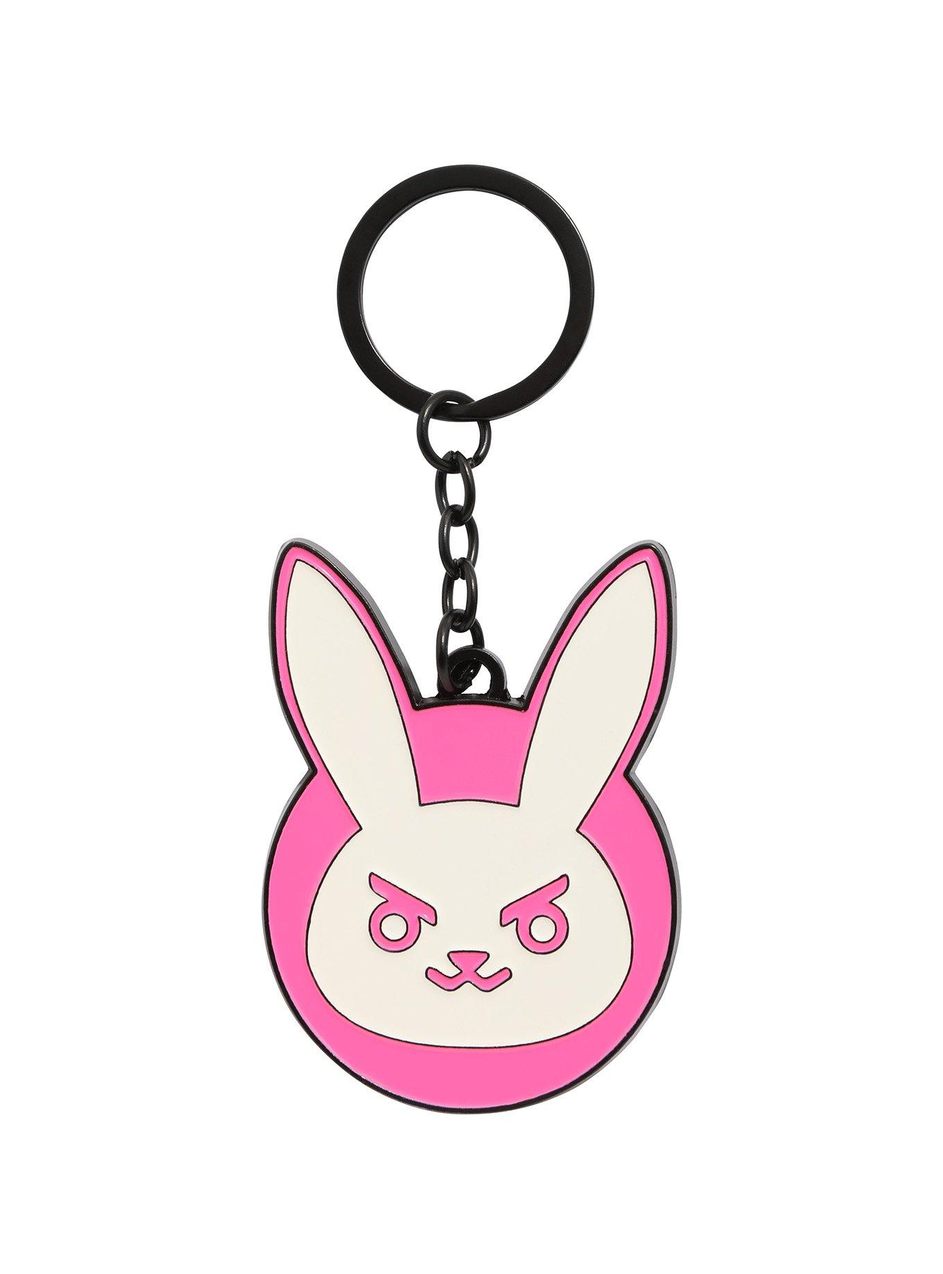 Overwatch D.Va Bunny Logo Metal Key Chain | Hot Topic