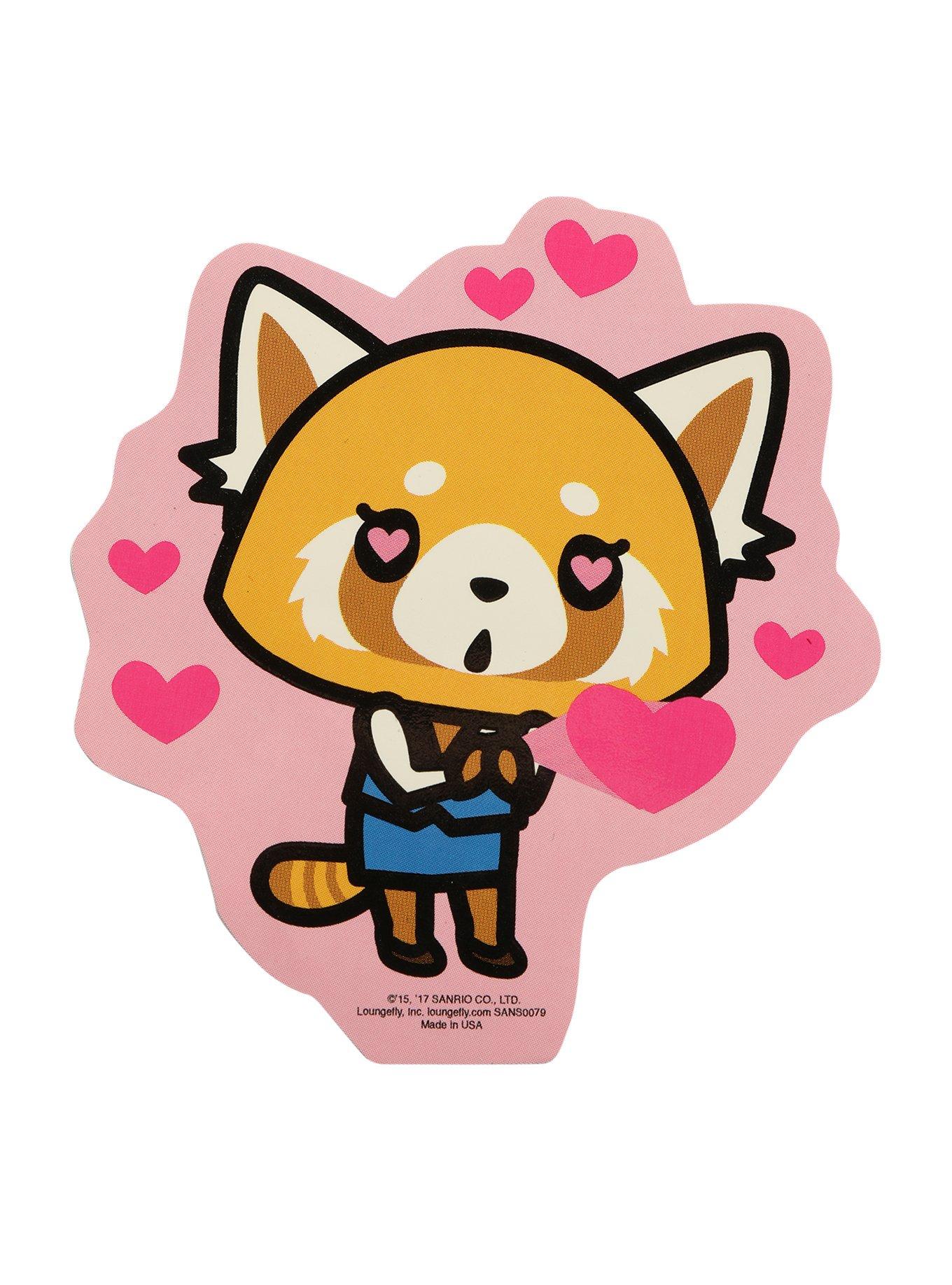 Loungefly Aggretsuko Love Sticker, , hi-res