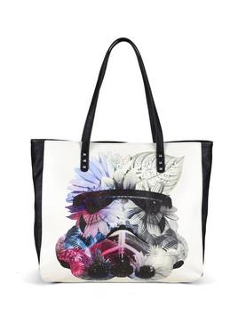 Plus Size Loungefly Star Wars Stormtrooper Floral Galaxy Tote Bag, , hi-res