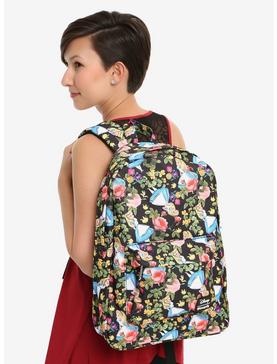 Plus Size Loungefly Disney Alice In Wonderland Floral Backpack, , hi-res