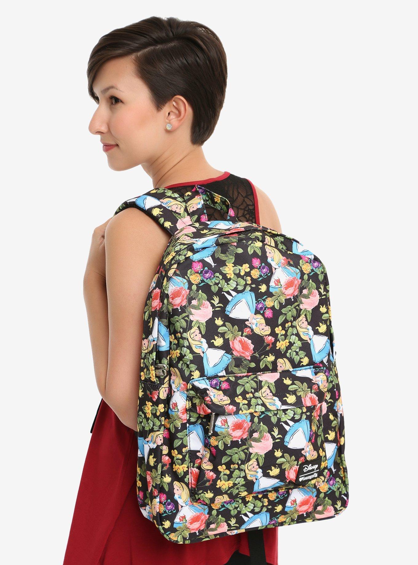 Loungefly alice in wonderland floral online backpack