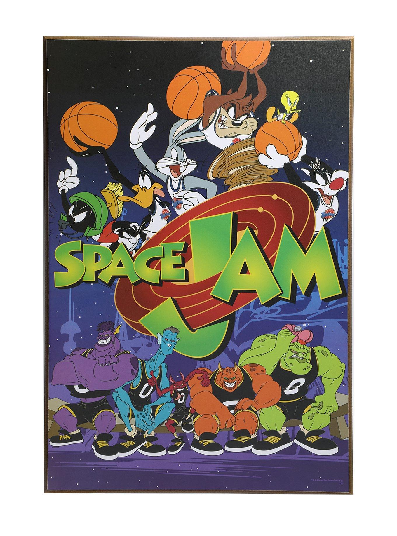 Space Jam Characters Wood Wall Art, , hi-res