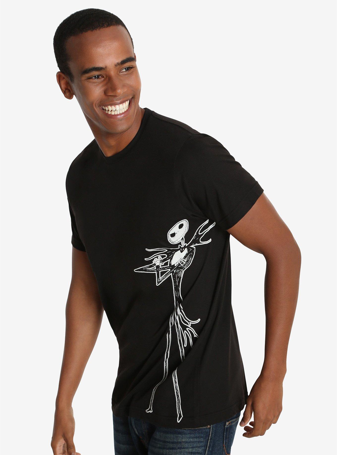 The Nightmare Before Christmas Jack Skellington Couples T-Shirt, BLACK, hi-res