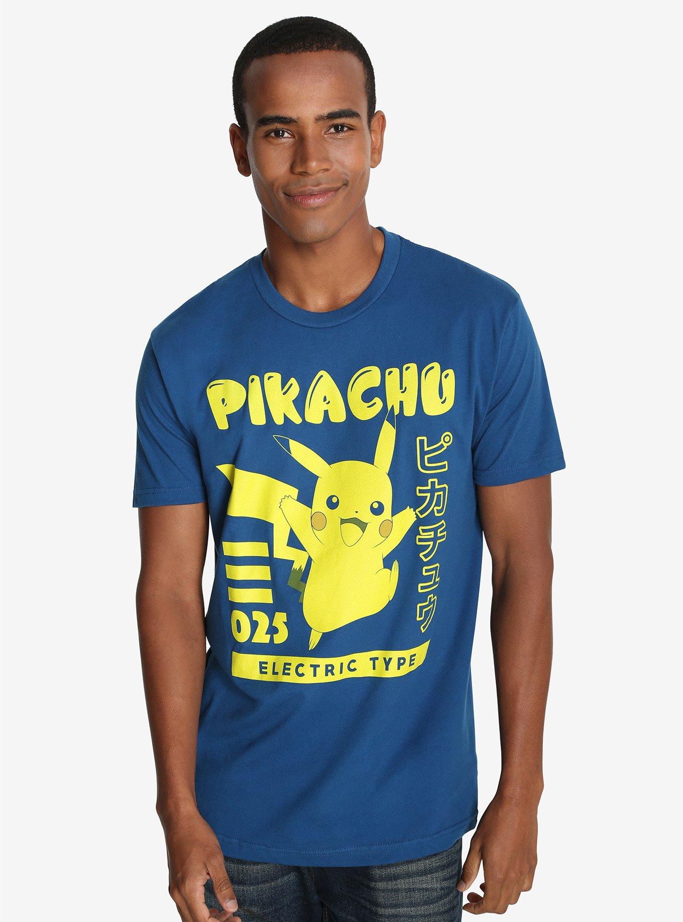 Pok&eacute;mon Pikachu Pok&eacute;dex T-Shirt, NAVY, hi-res