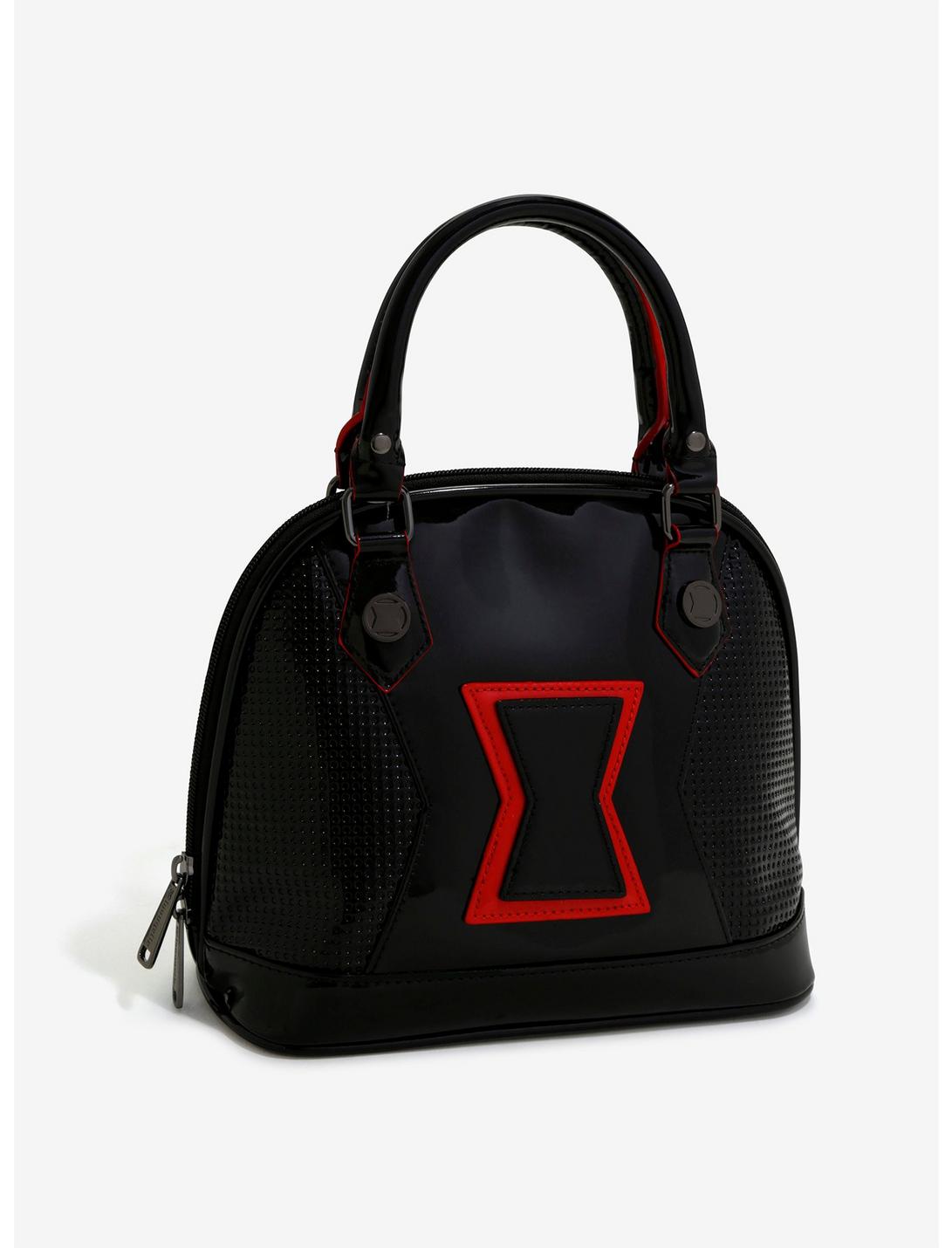 Loungefly Marvel Black Widow Patent Dome Bag, , hi-res