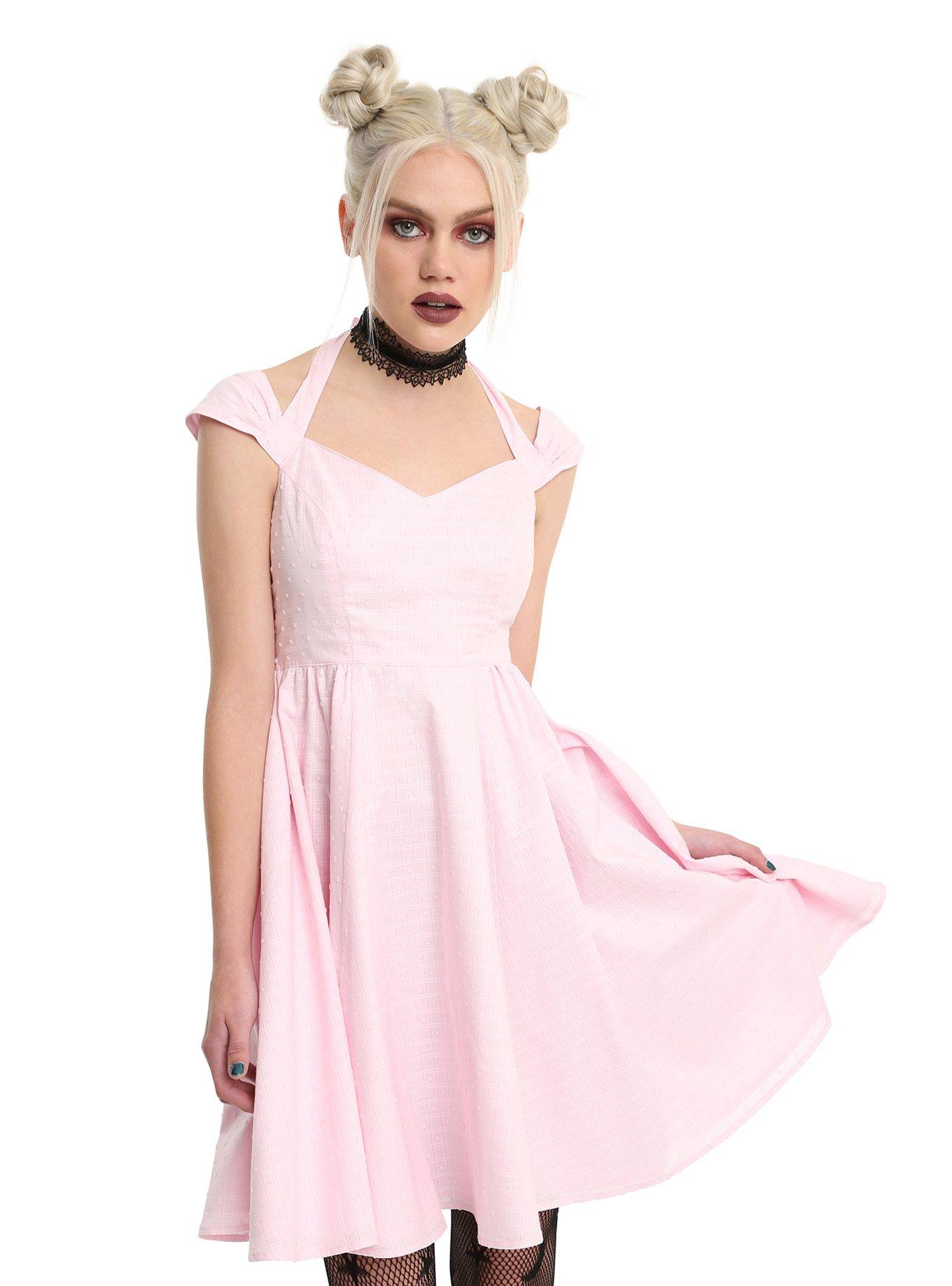 Hell Bunny Pink Eveline Swing Dress Hot Topic