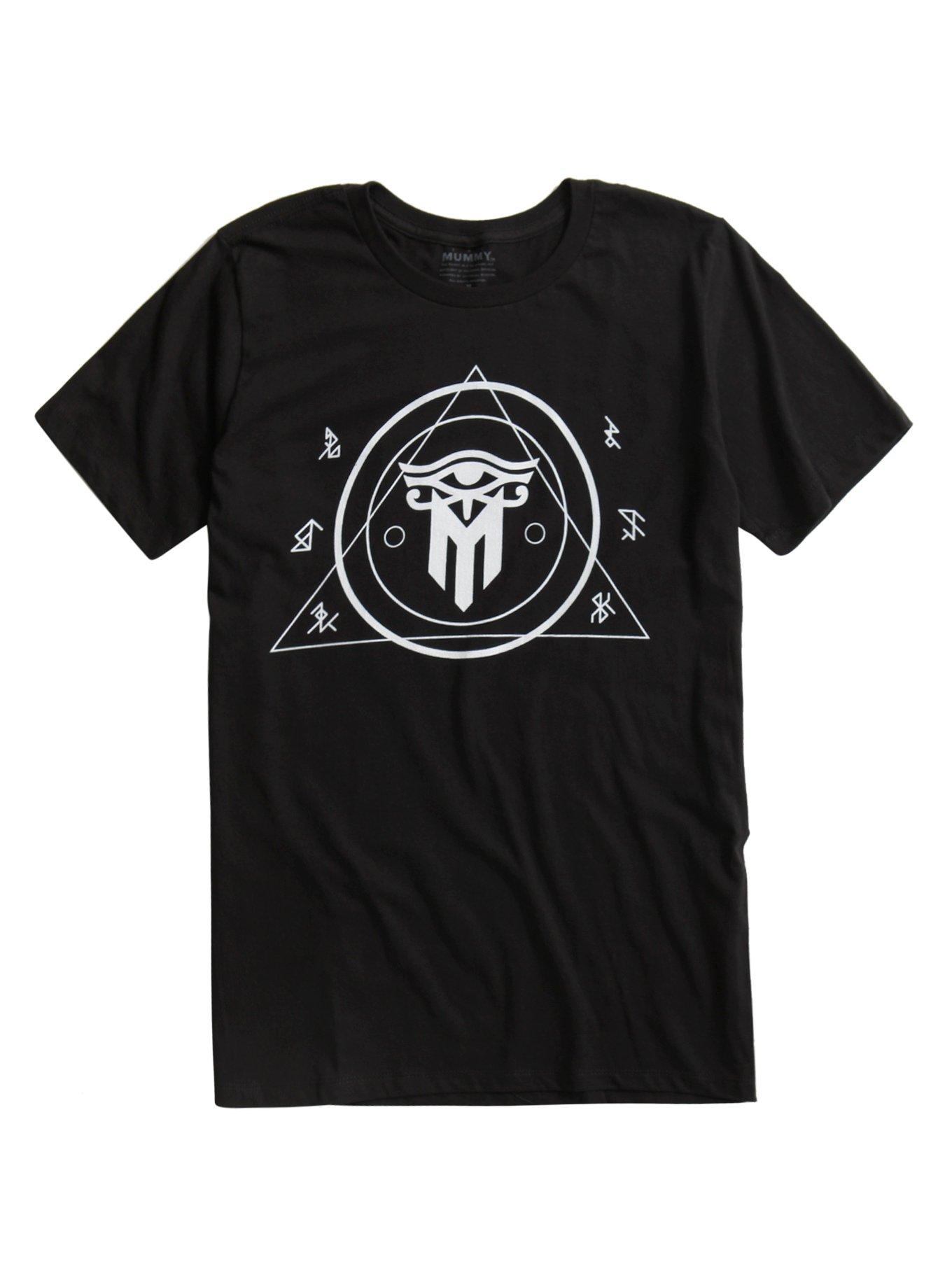 The Mummy Eye Of Horus Logo T-Shirt, BLACK, hi-res