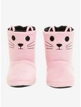 Pink Cat Face Slipper Boots, PINK, hi-res