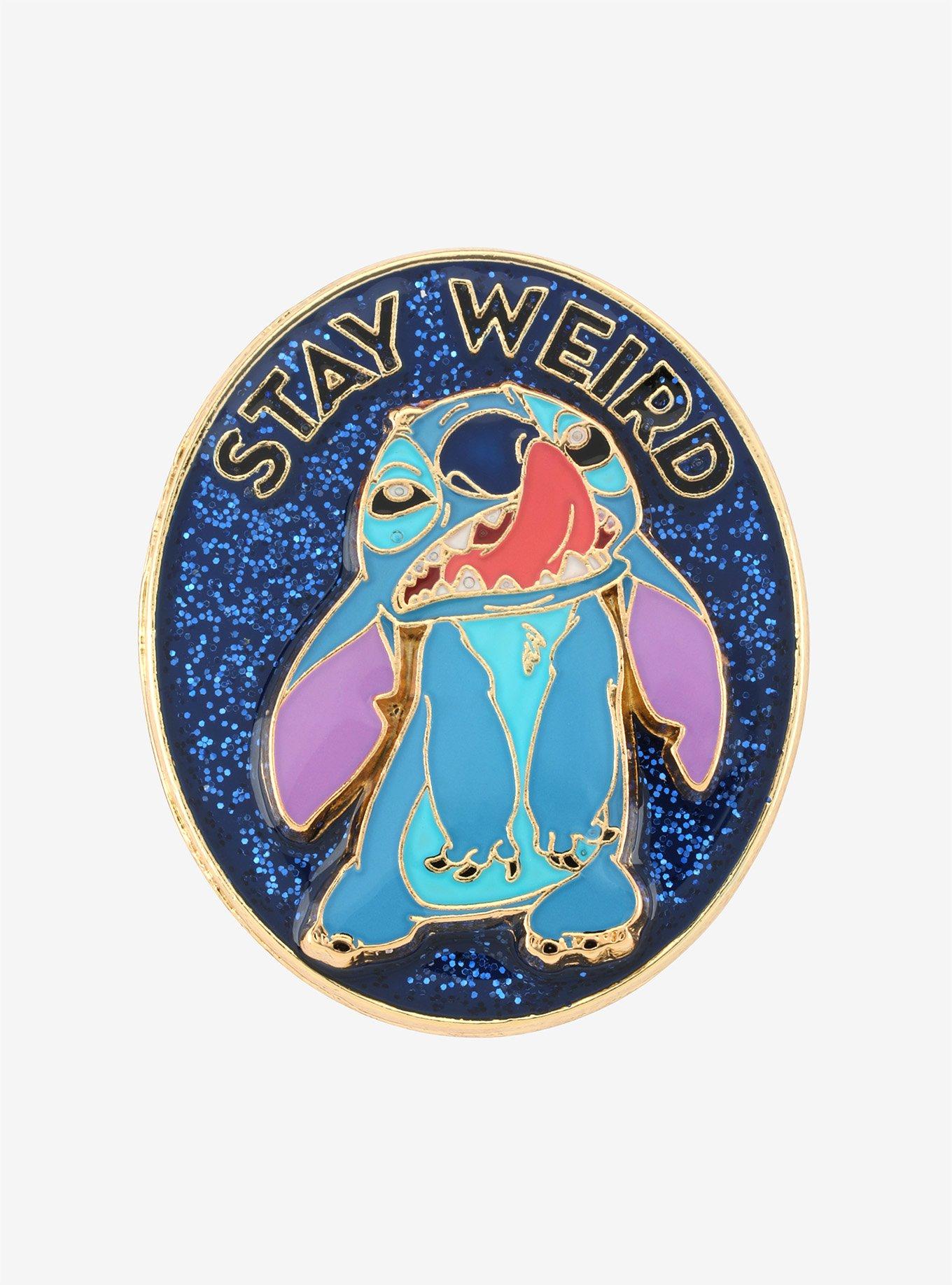 Disney Lilo & Stitch Stay Weird Enamel Pin, , hi-res