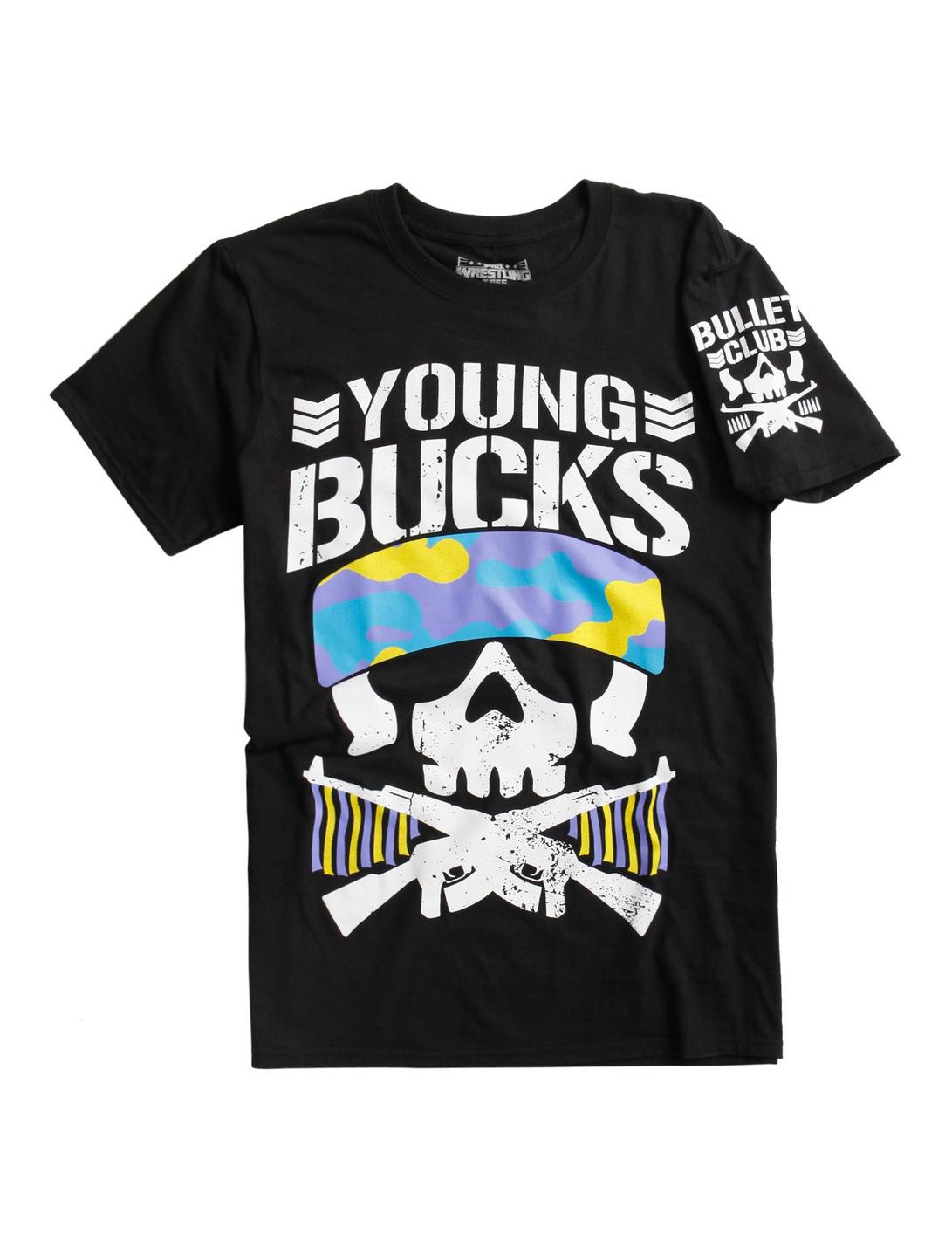 New Japan Pro-Wrestling Bullet Club Young Bucks T-Shirt, BLACK, hi-res