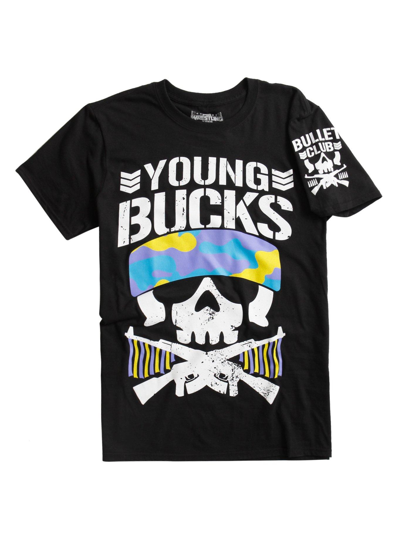 New Japan Pro-Wrestling Bullet Club Young Bucks T-Shirt, BLACK, hi-res