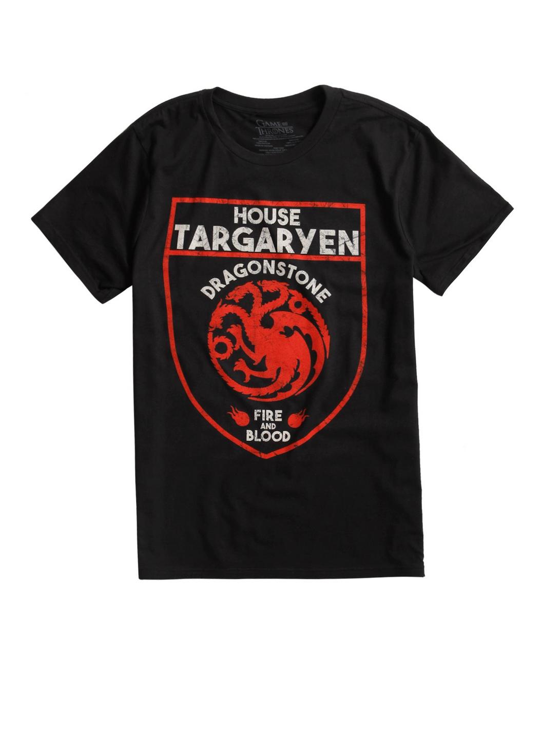 Game Of Thrones Targaryen Shield Logo T-Shirt, RED, hi-res