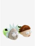 Rick And Morty Plush Slippers, GREEN, hi-res