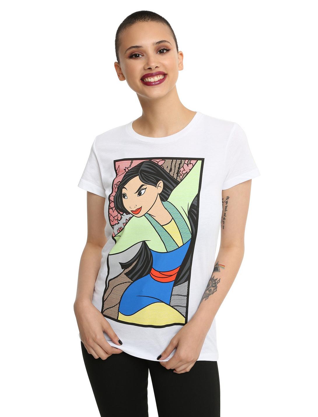 Disney Mulan Comic Pose Girls T-Shirt, WHITE, hi-res