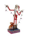 The Nightmare Before Christmas Santa Jack With Christmas Lights Resin Figurine, , hi-res