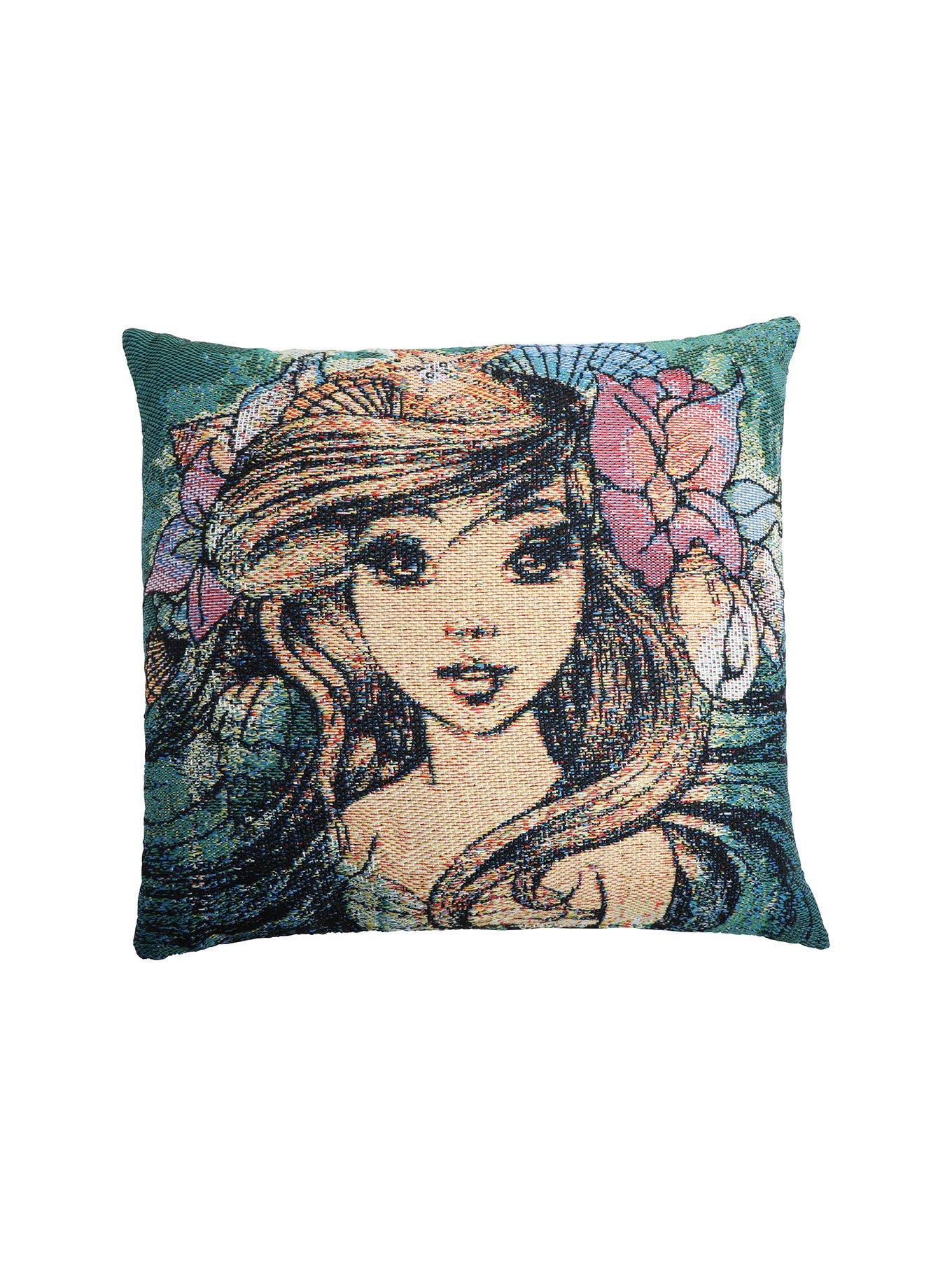Disney The Little Mermaid Ariel Woven Tapestry Throw Pillow, , hi-res