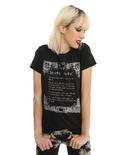 Death Note Rules Girls T-Shirt, BLACK, hi-res