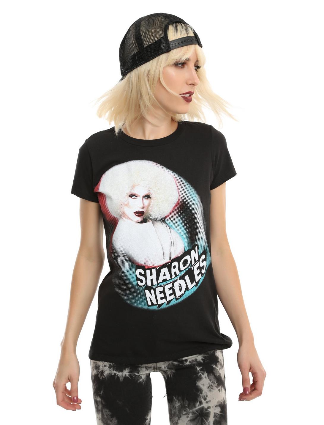 Drag Queen Merch Sharon Needles Girls T-Shirt, BLACK, hi-res