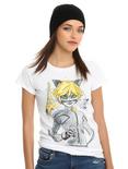 Miraculous: Tales of Ladybug & Cat Noir Adrien Agreste & Plagg Girls T-Shirt, WHITE, hi-res