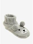 Bear Face Cozy Slippers, , hi-res