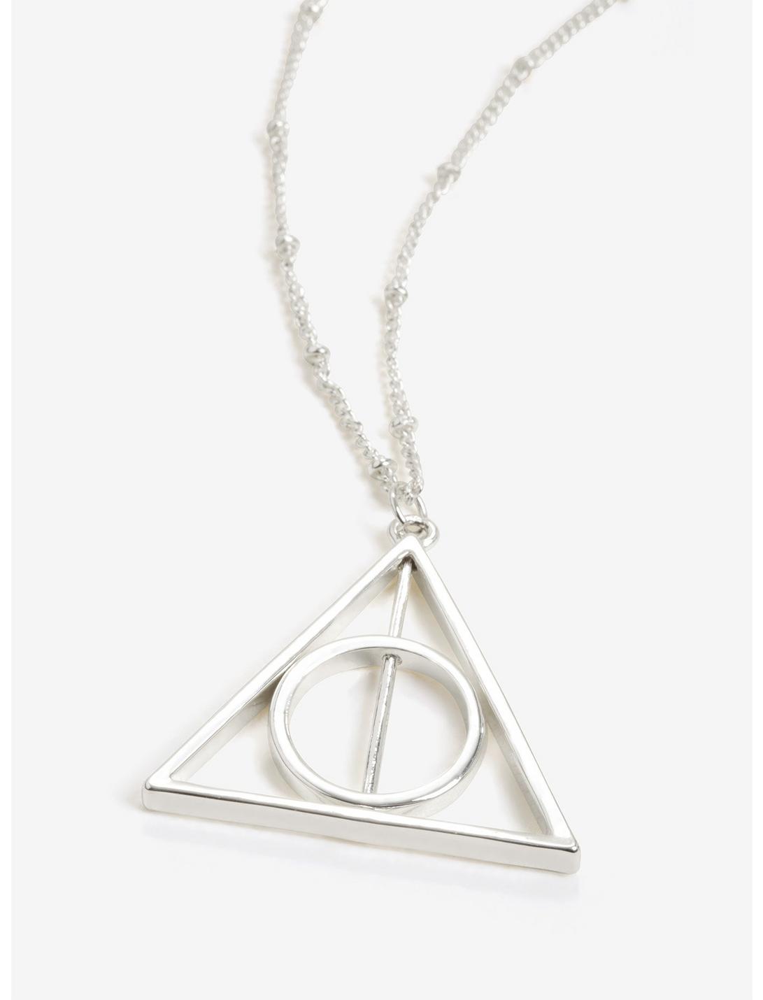 Harry Potter Deathly Hallows Swivel Necklace, , hi-res