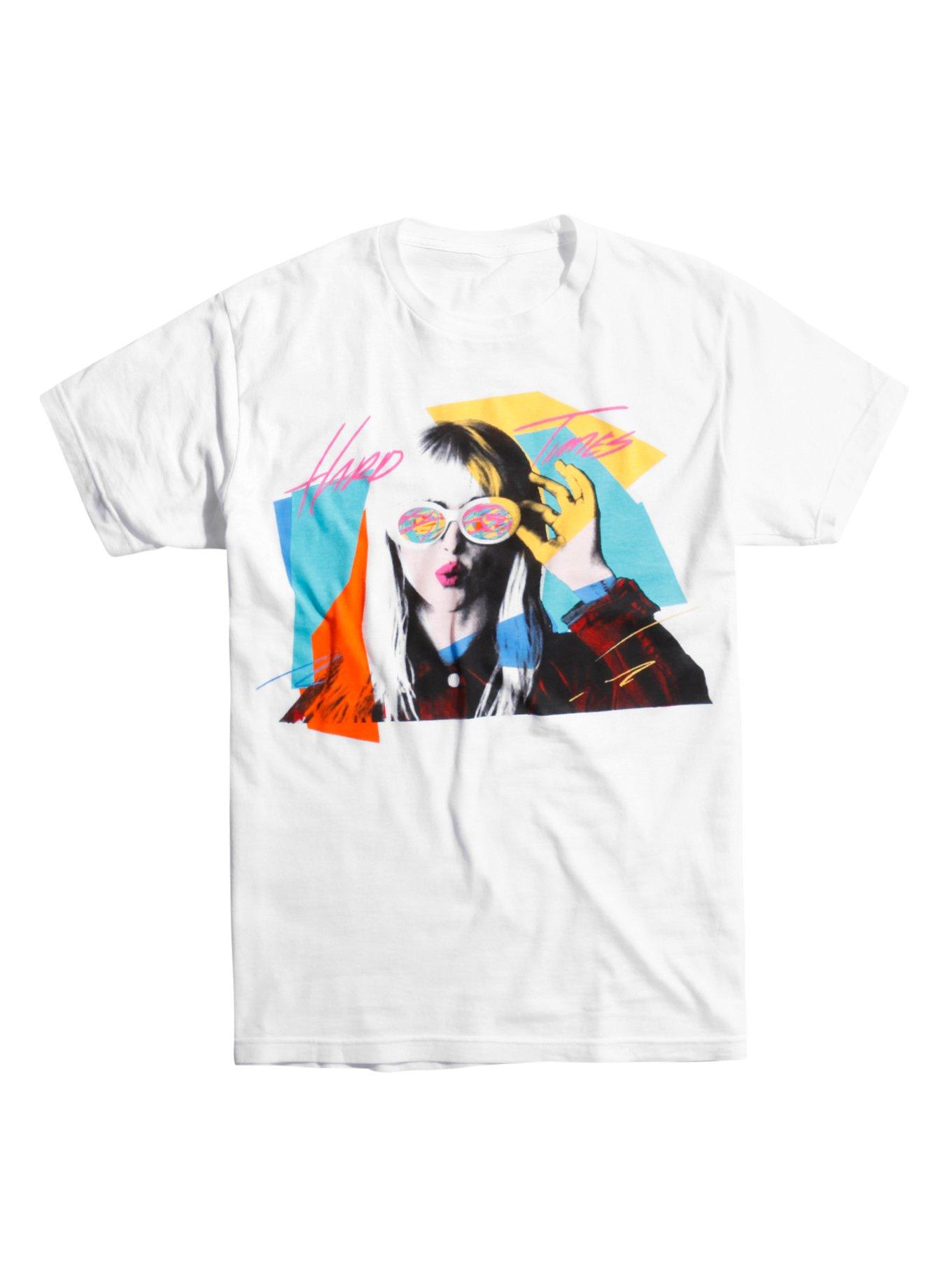 Paramore Hard Times T-Shirt, WHITE, hi-res