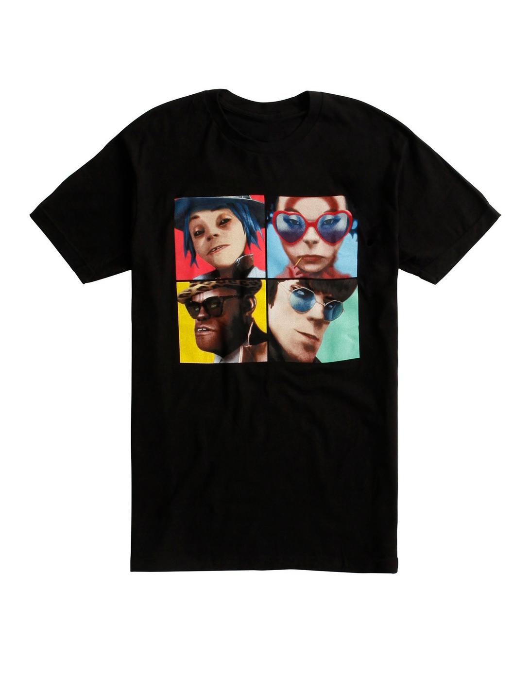 Gorillaz Humanz Album T-Shirt, BLACK, hi-res