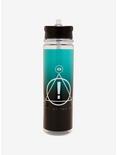 Panic! At The Disco Teal Gradient Water Bottle, , hi-res