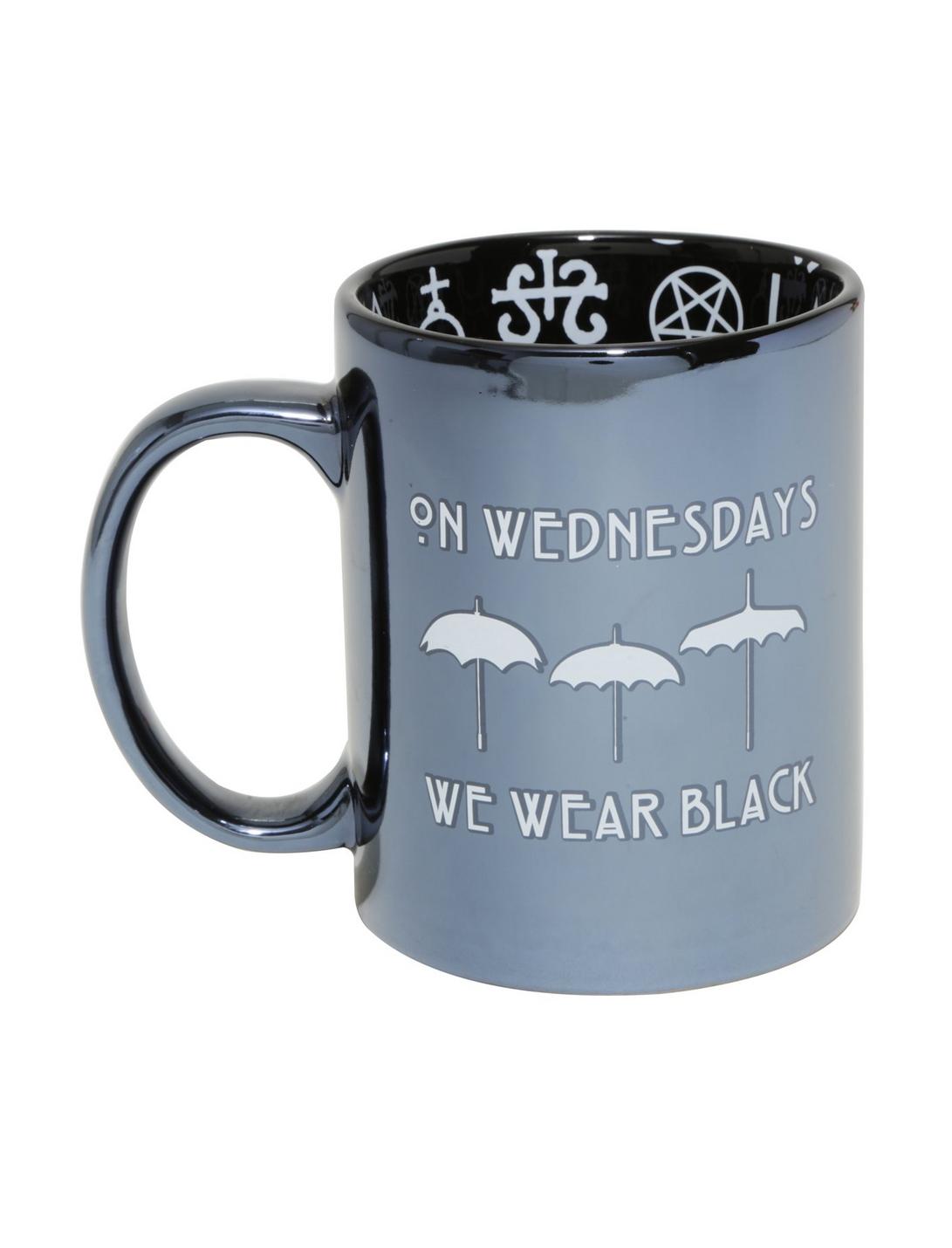 American Horror Story On Wednesdays We Wear Black Ceramic Mug, , hi-res