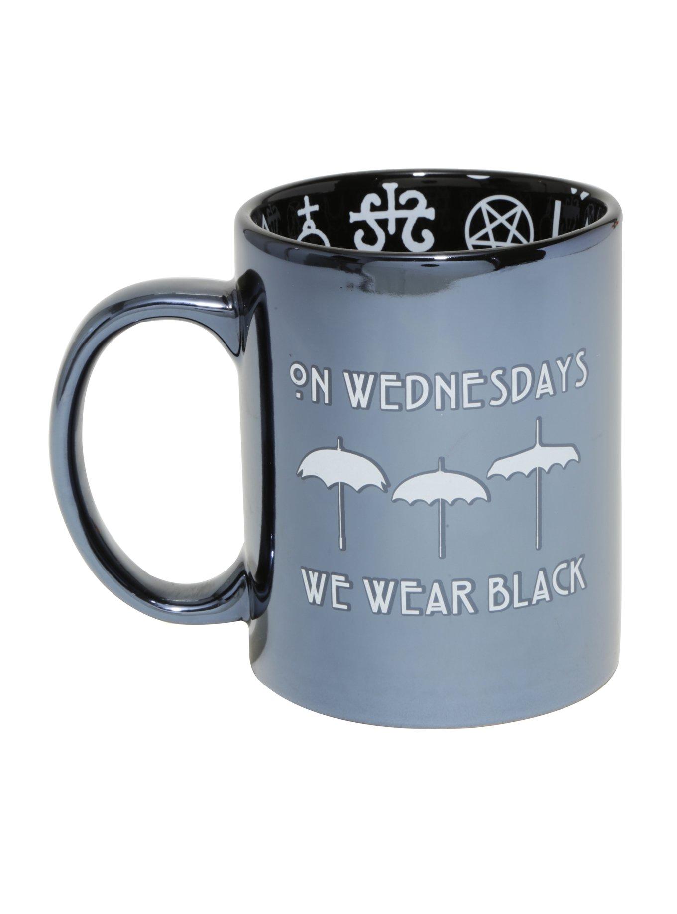 American Horror Story On Wednesdays We Wear Black Ceramic Mug, , hi-res