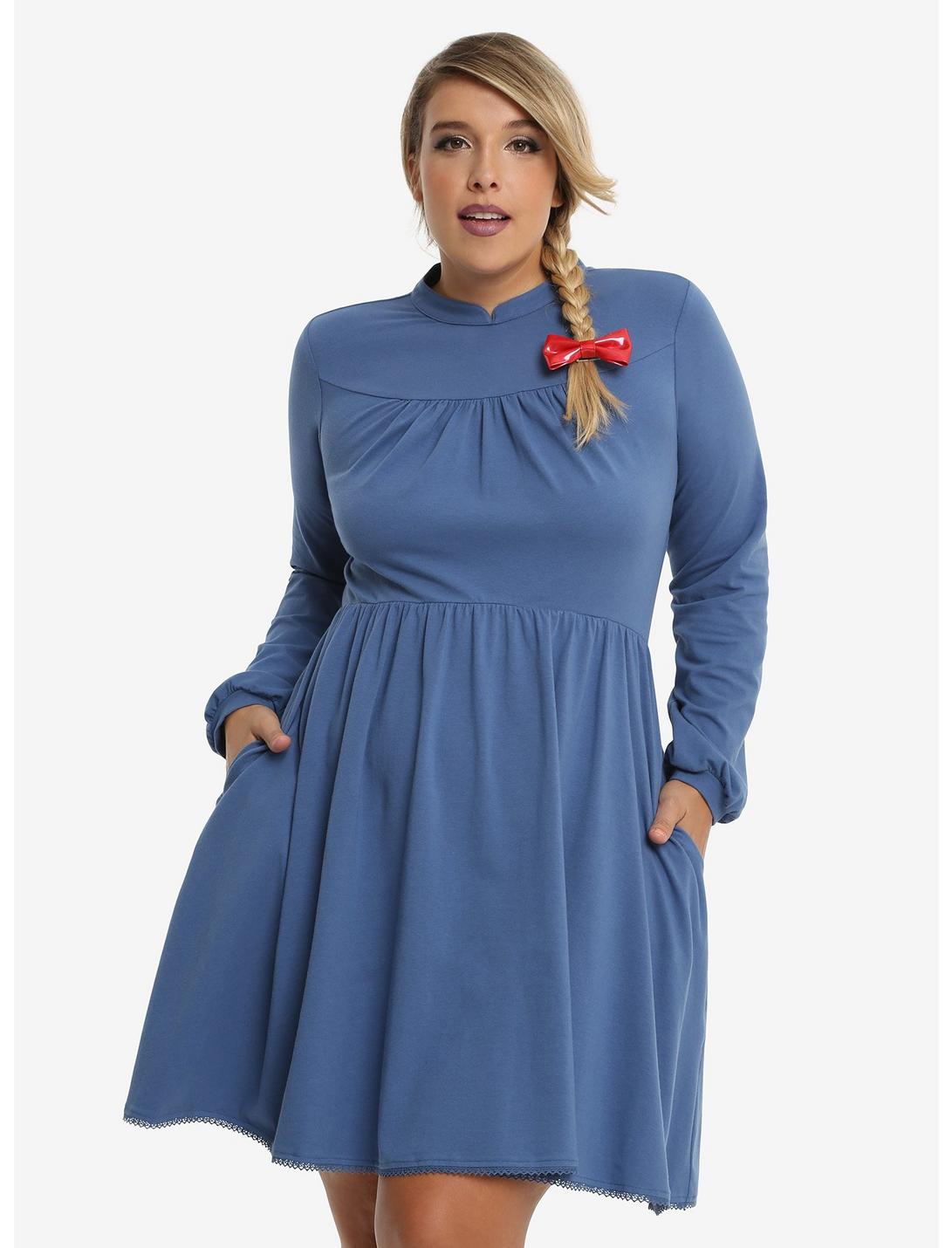 Studio Ghbili Howl's Moving Castle Sophie Dress Plus Size, BLUE, hi-res