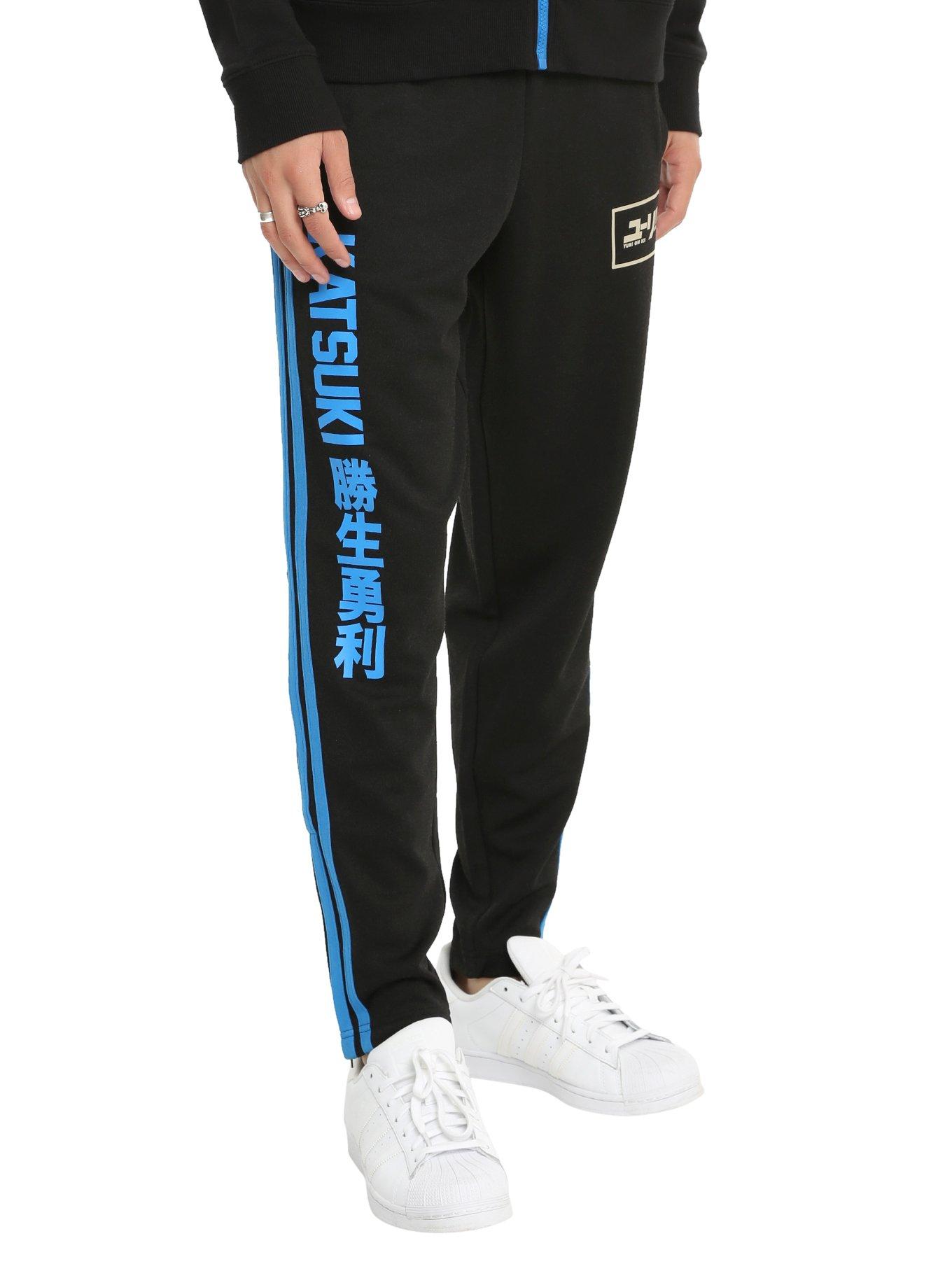 Yuri!!! On Ice Yuri Katsuki Track Pants, BLACK, hi-res