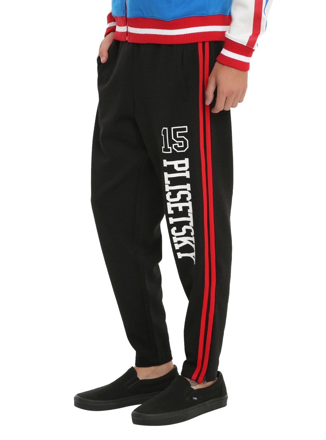 Yuri!!! On Ice Yuri Plisetsky Track Pants, BLACK, hi-res