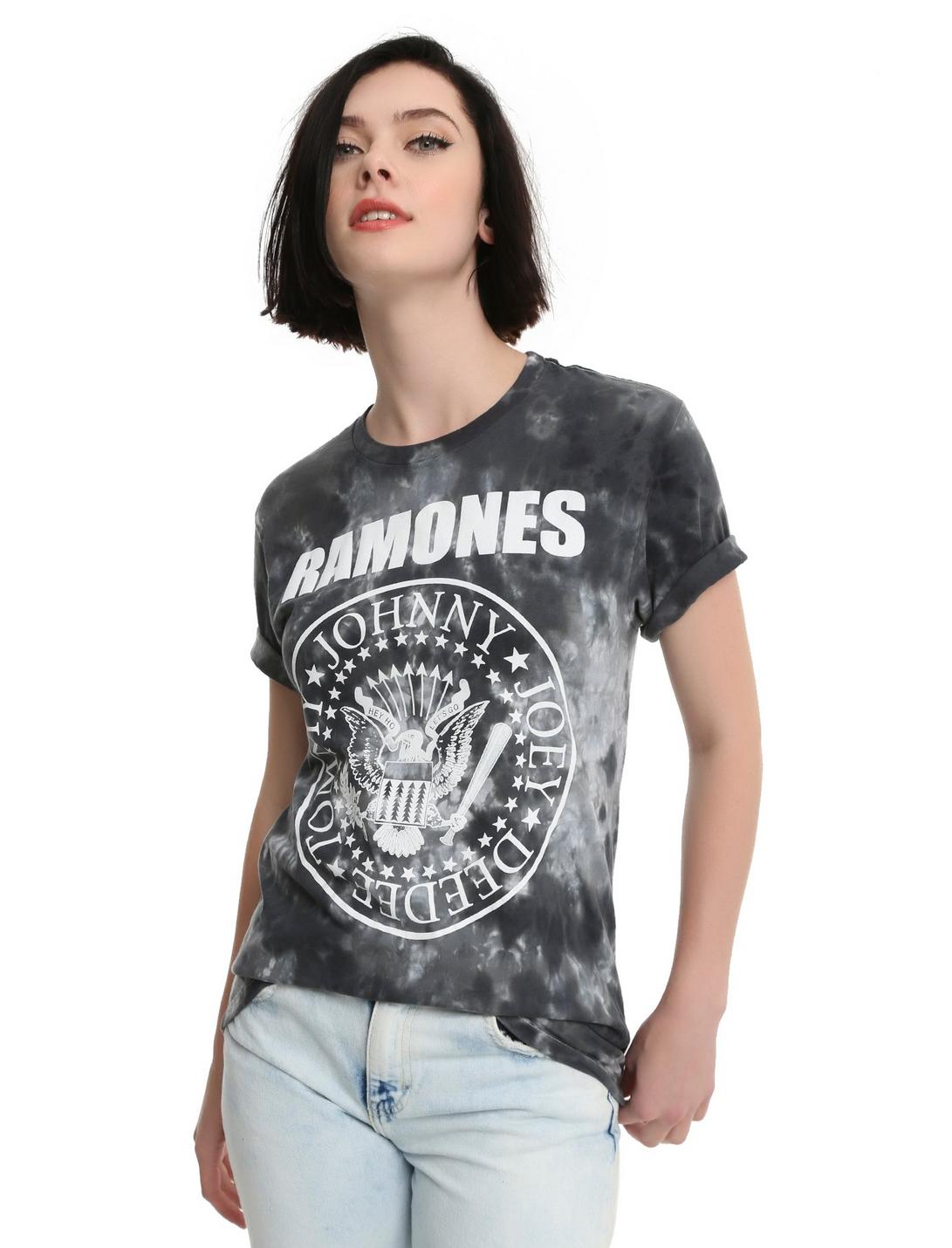 The Ramones Tie Dye Seal Girls T-Shirt, PINK, hi-res