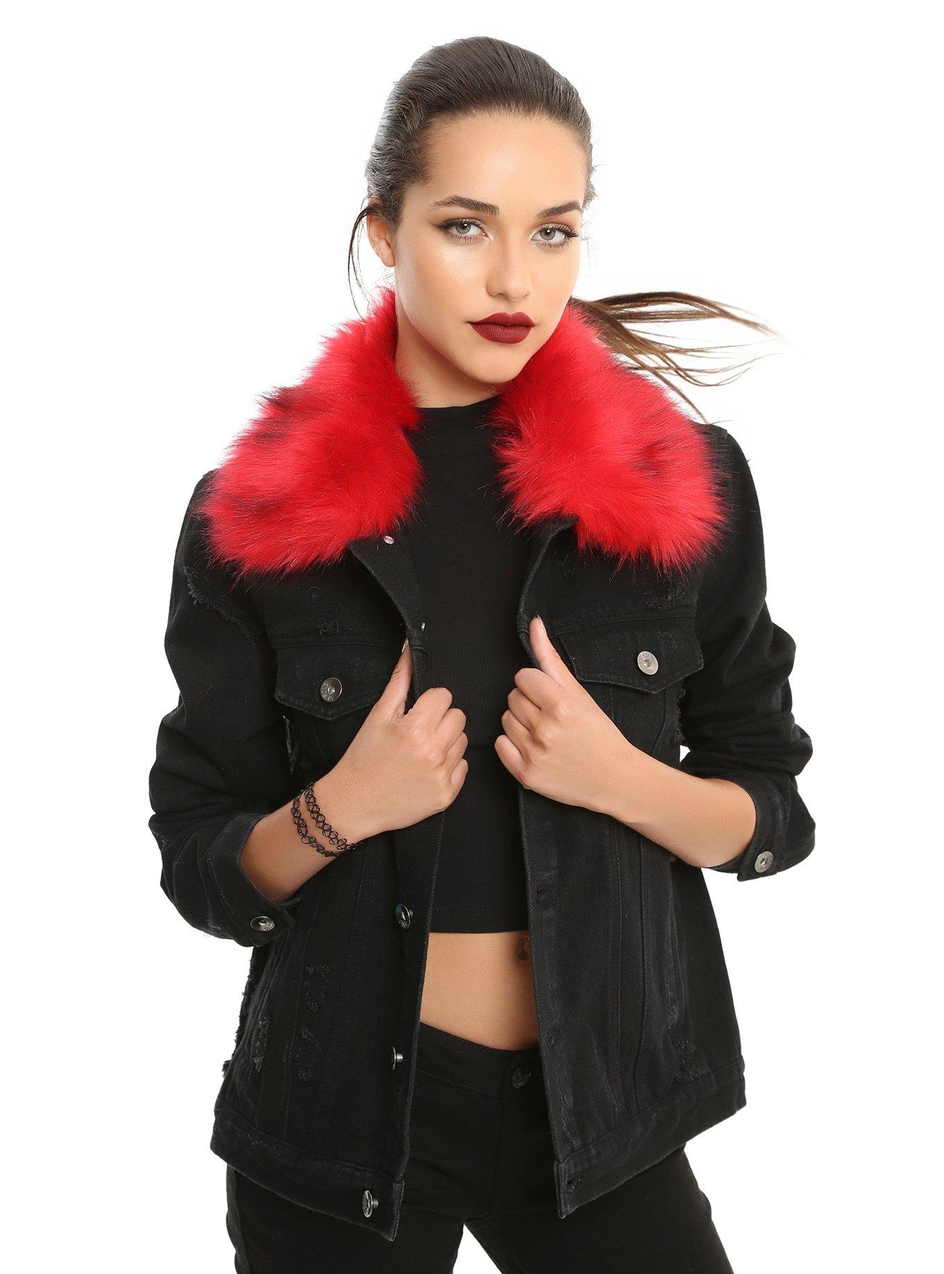 Hot Pink Faux Fur Classic 5 Row Jacket -  Hong Kong