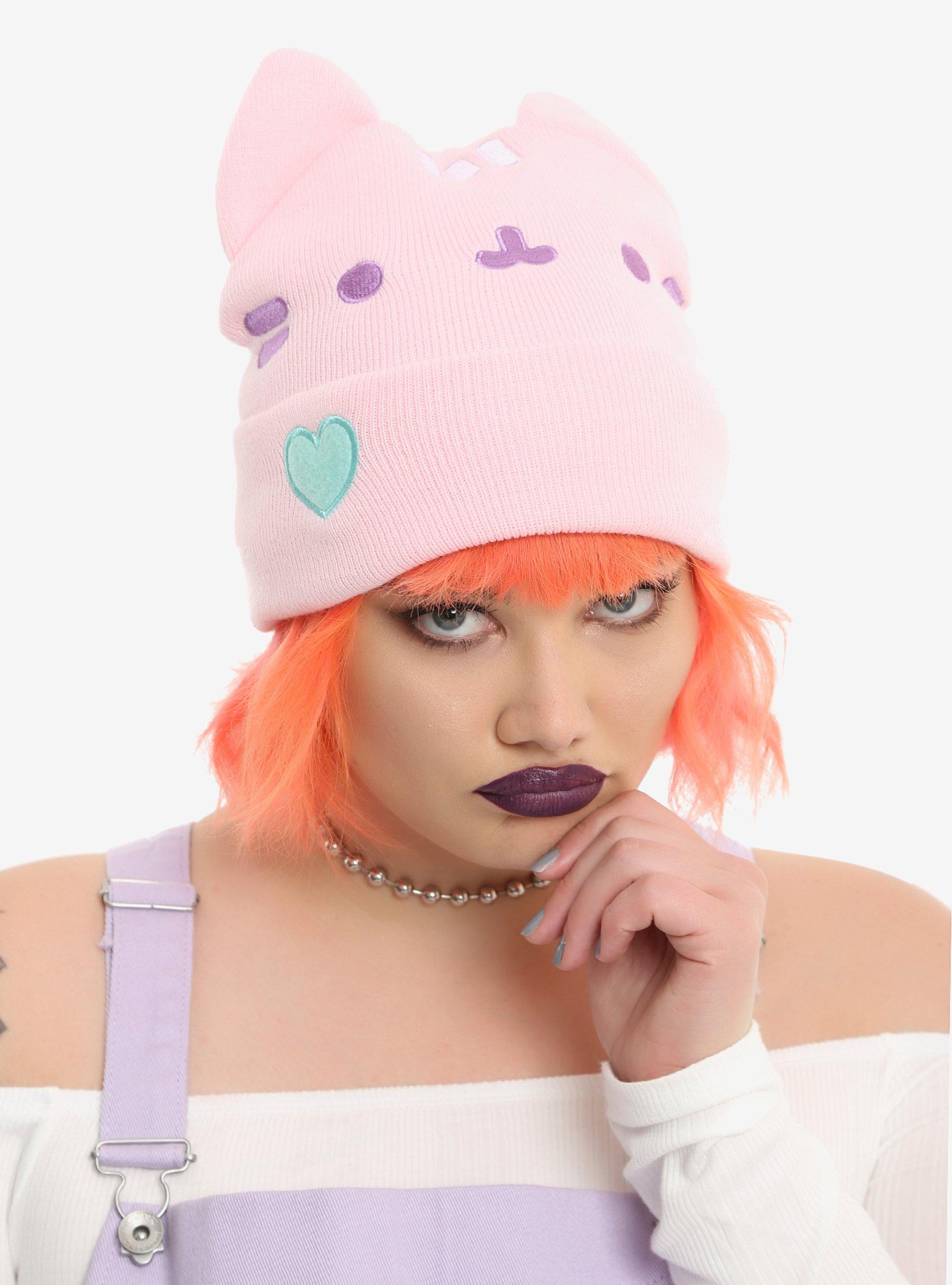 Pusheen Pink Watchman Beanie, , hi-res