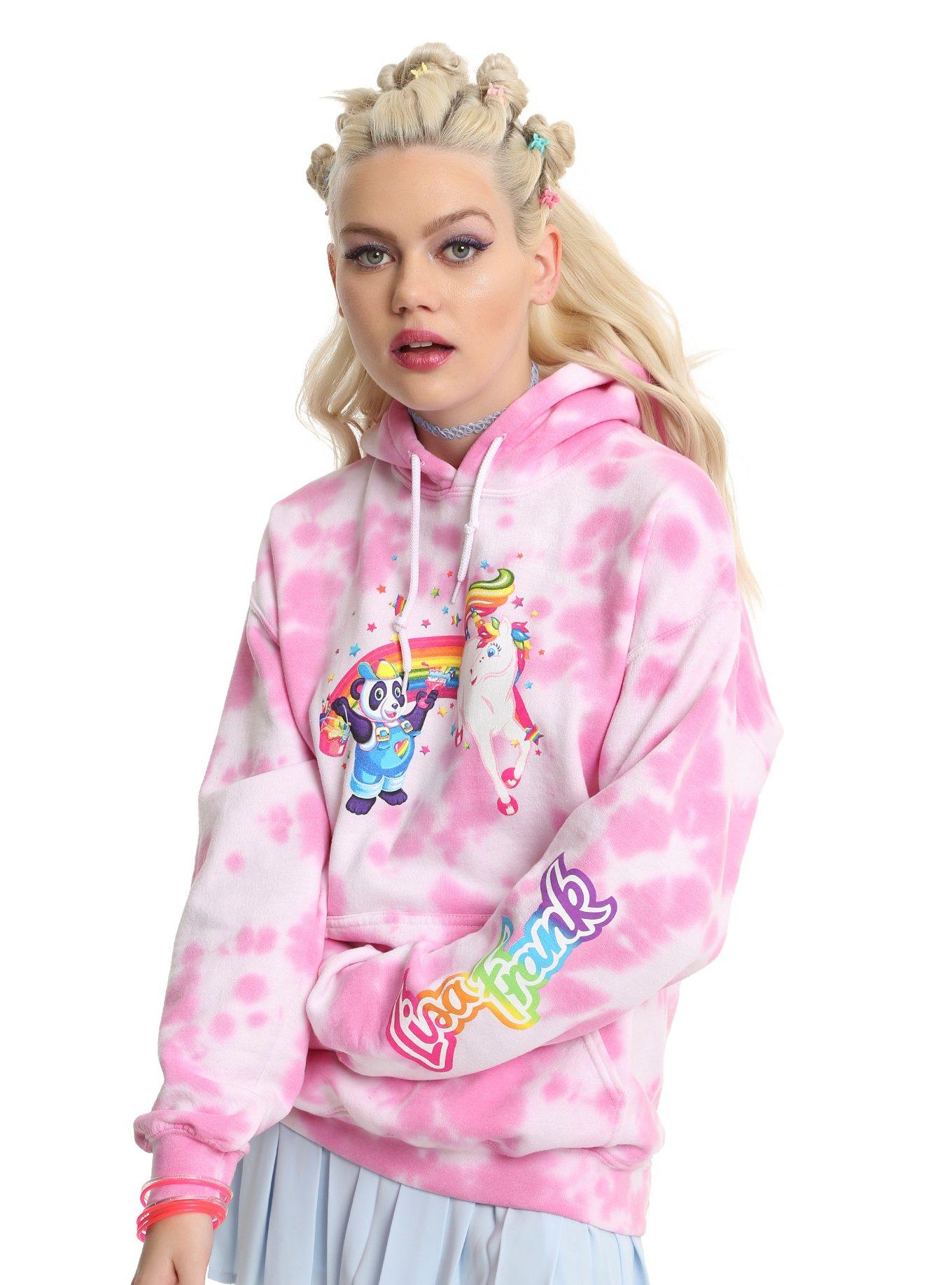 Lisa Frank Tie Dye Girls Hoodie Hot Topic